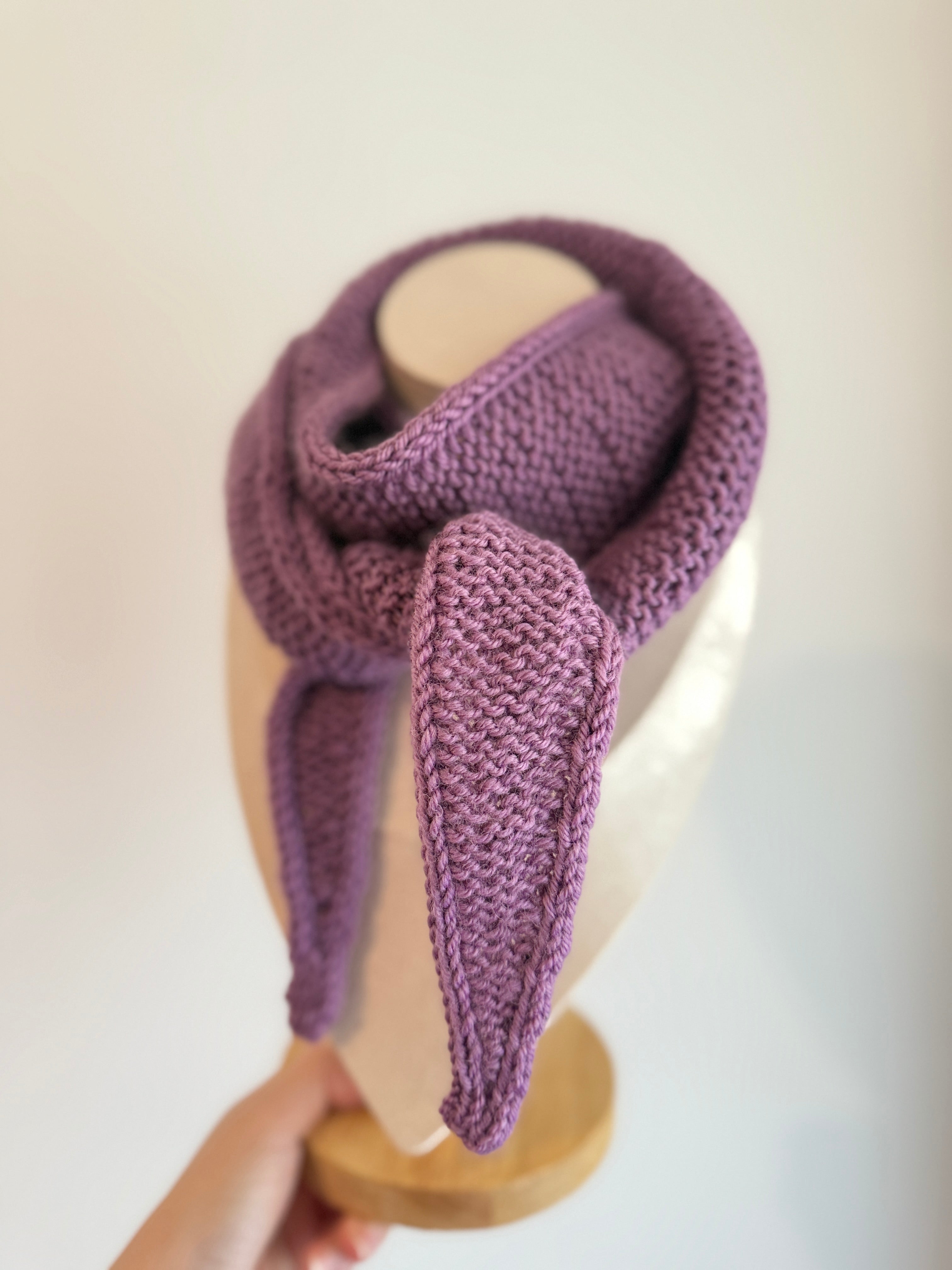 Sophie scarf in mulberry purple