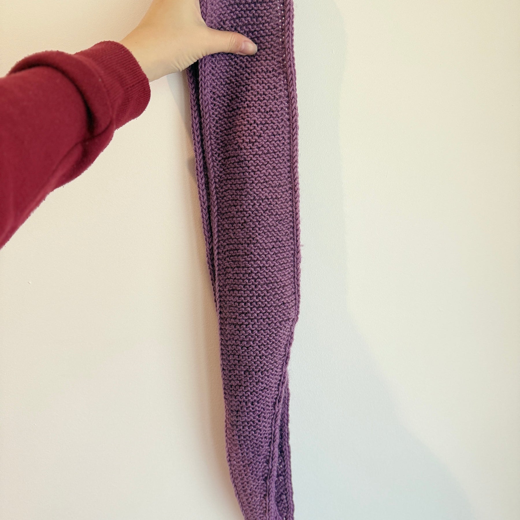 Sophie scarf in mulberry purple