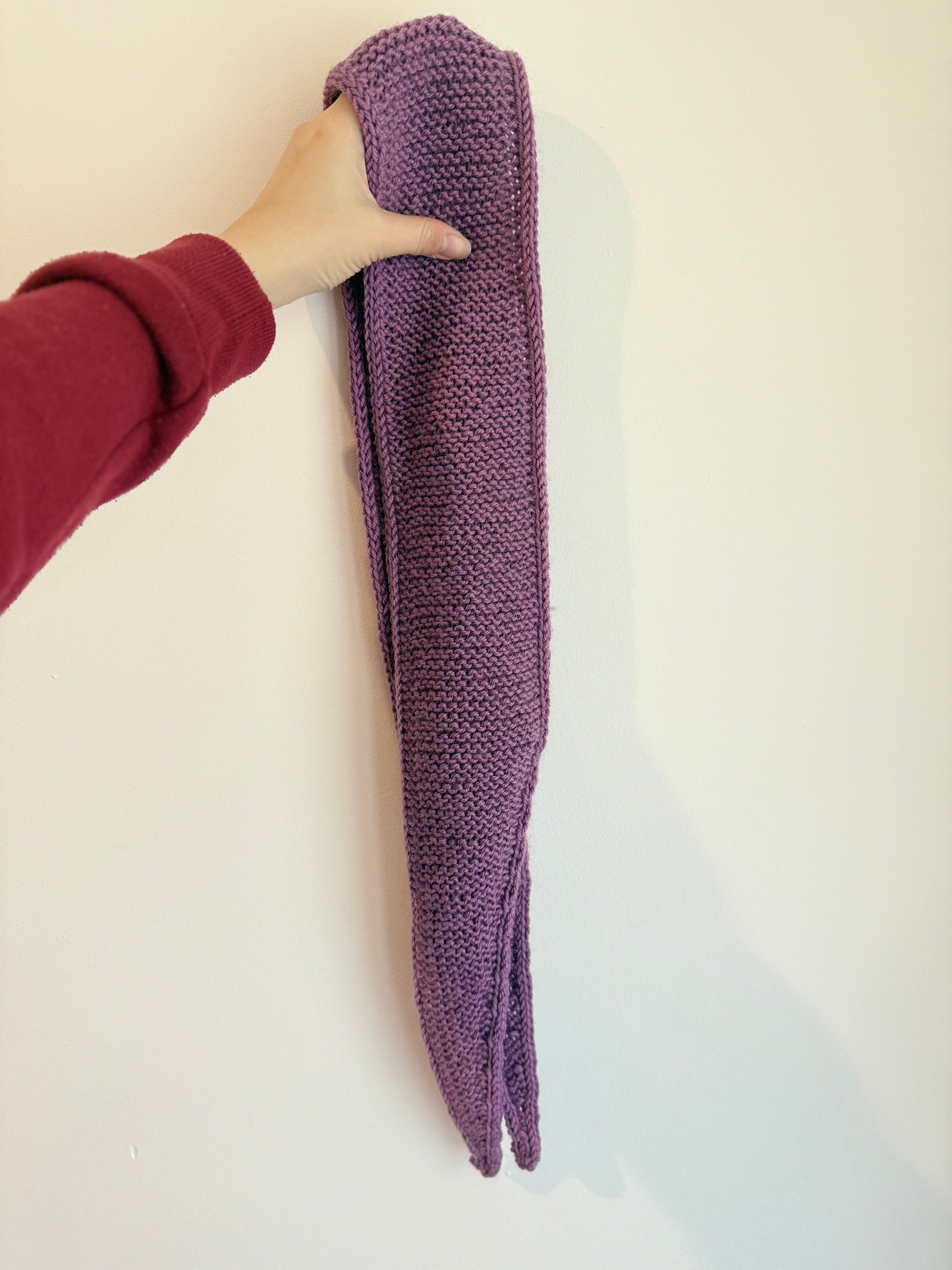 Sophie scarf in mulberry purple