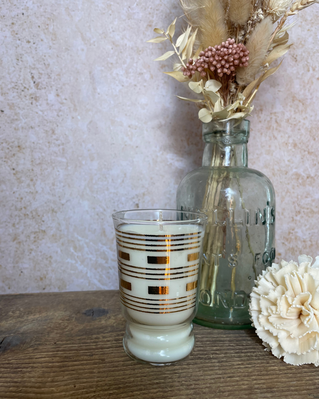 Natural Soy Candle I Vintage Gold Tumbler (2)