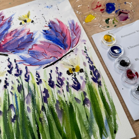 Watercolour Painting Kit ~ Butterflies, Bees & Blooms