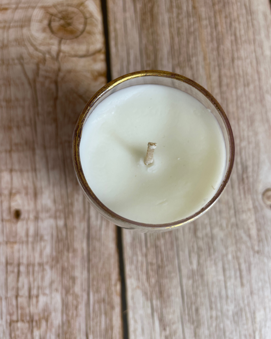 Rosemary + Mint I Natural Soy Candle in a Vintage Pink Sugar-frosted Glass