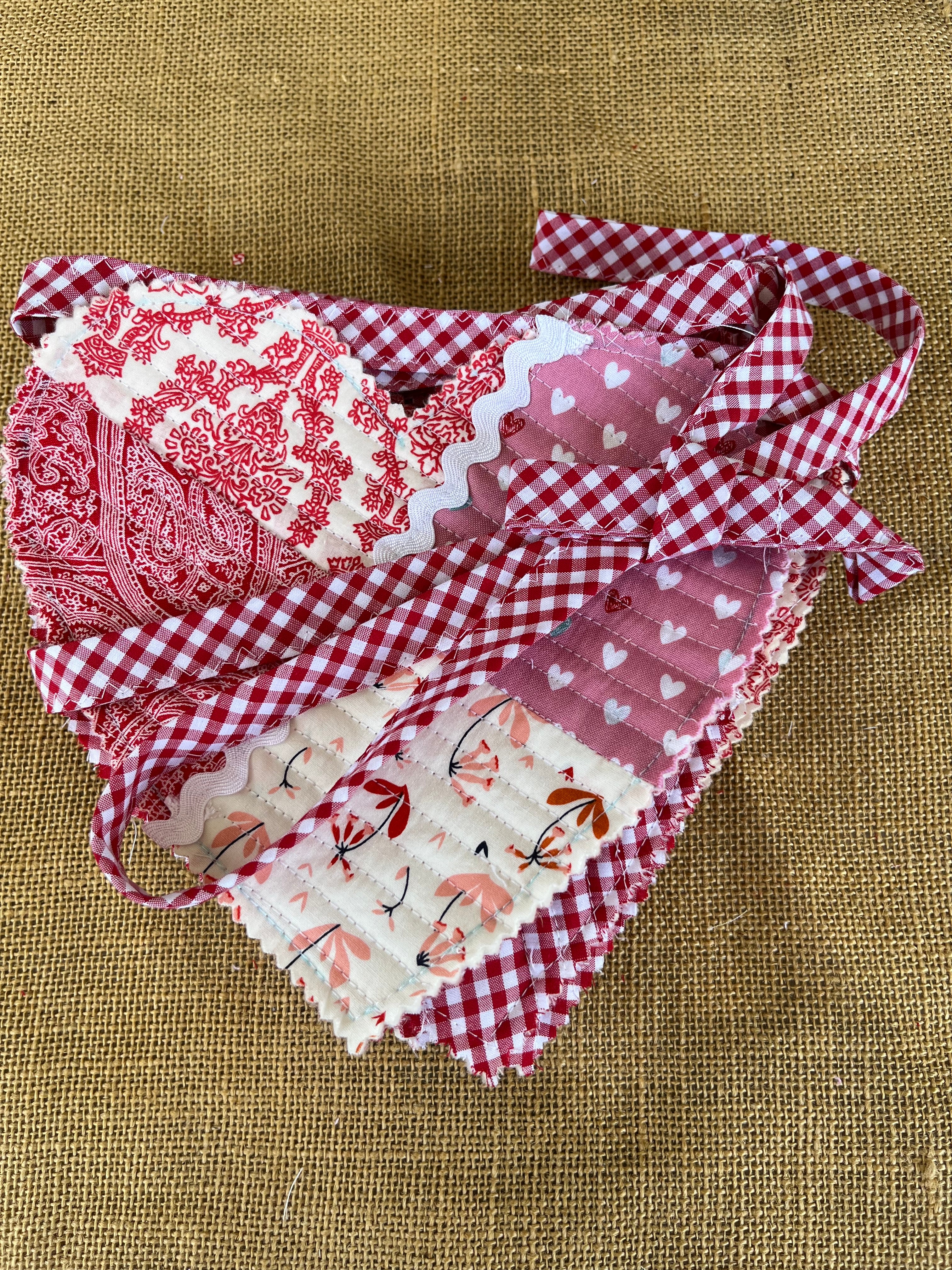 Large heart shaped bunting | valentine bunting | keepsake | 3m long