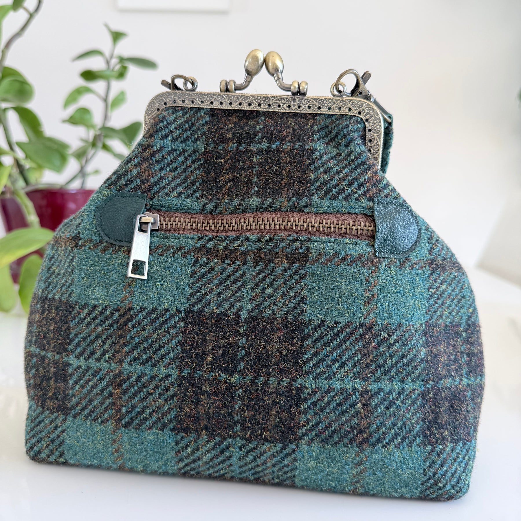Check plaid handbag