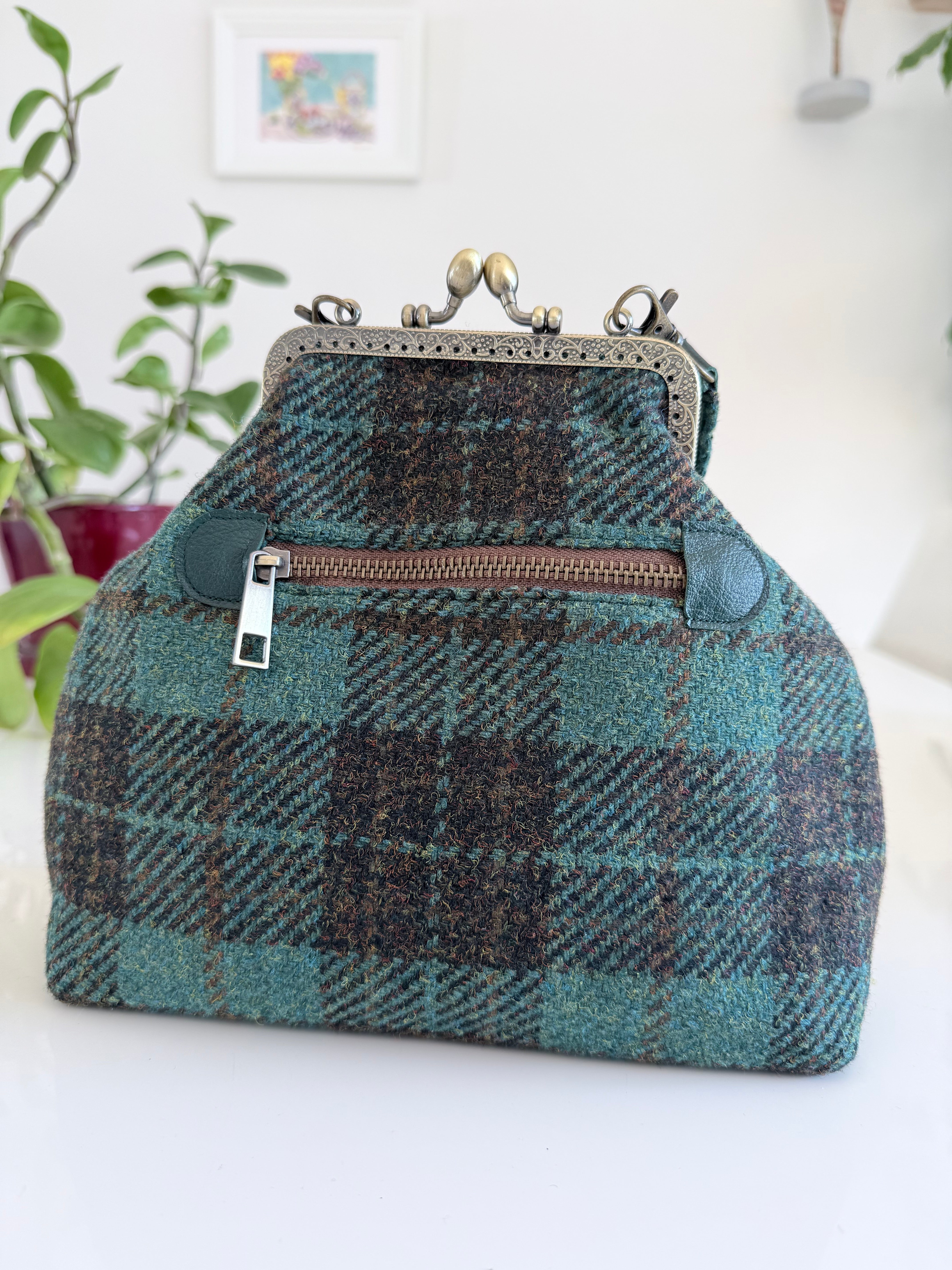 Check plaid handbag