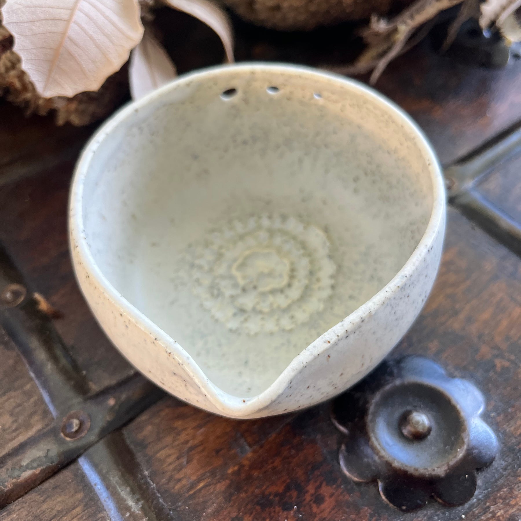 Ceramic grater -  Herb & Dressing Bowl