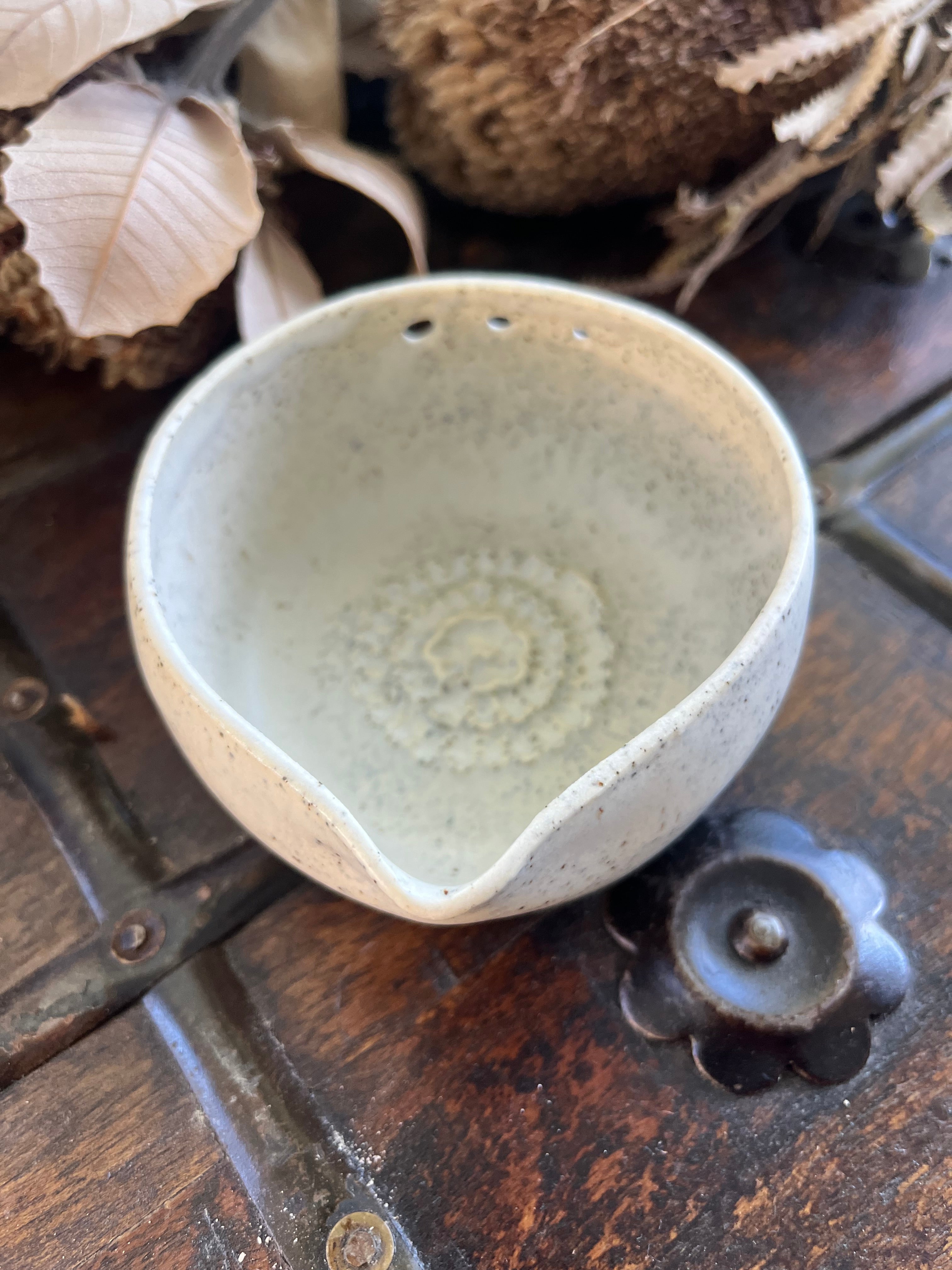 Ceramic grater -  Herb & Dressing Bowl