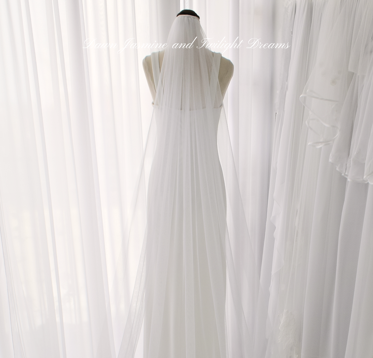 Minimalist Raw Edge Bridal Veil | The Audrey