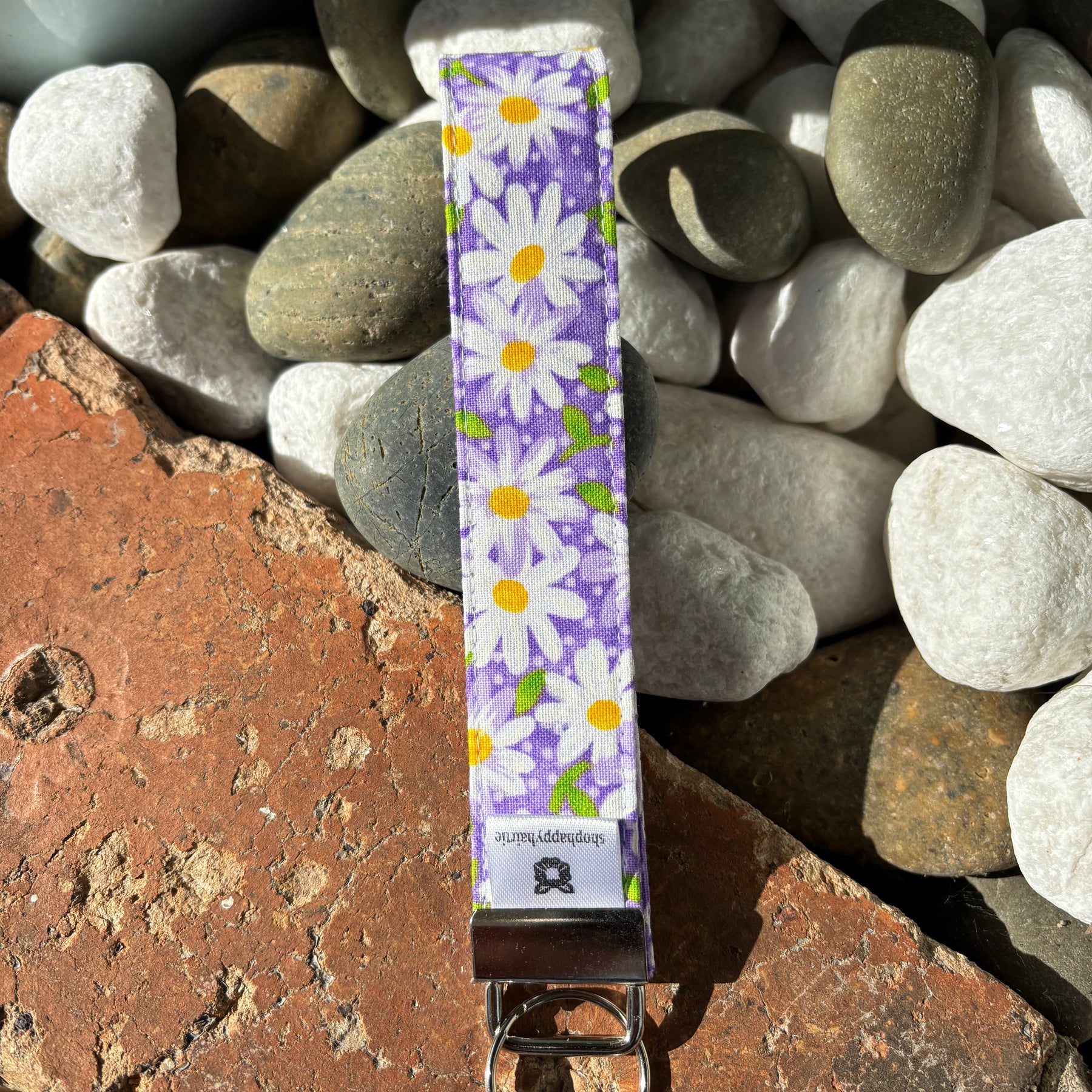 Handmade Fabric Wristlet Keychain | Cotton Key Fob & Wrist Strap
