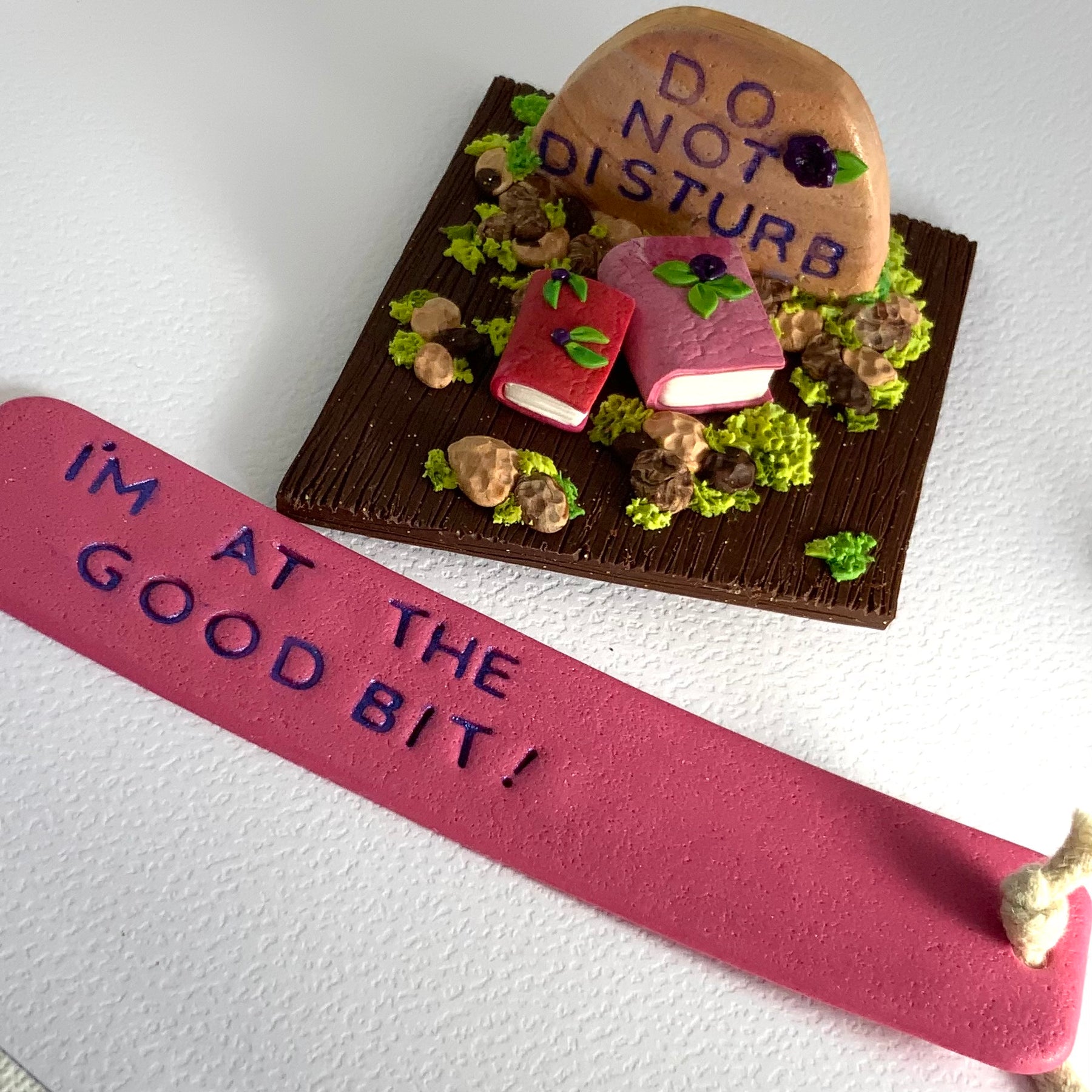 DEAD CUTE: Do Not Disturb | Handmade Gothic Reading Scene & Bookmark Gift Set