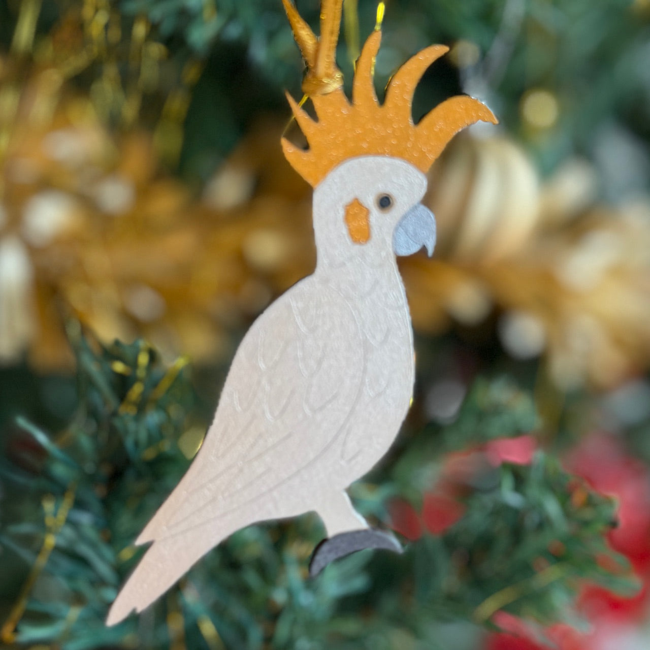 Set of 4 Australian Hand painted Bird Christmas Decorations