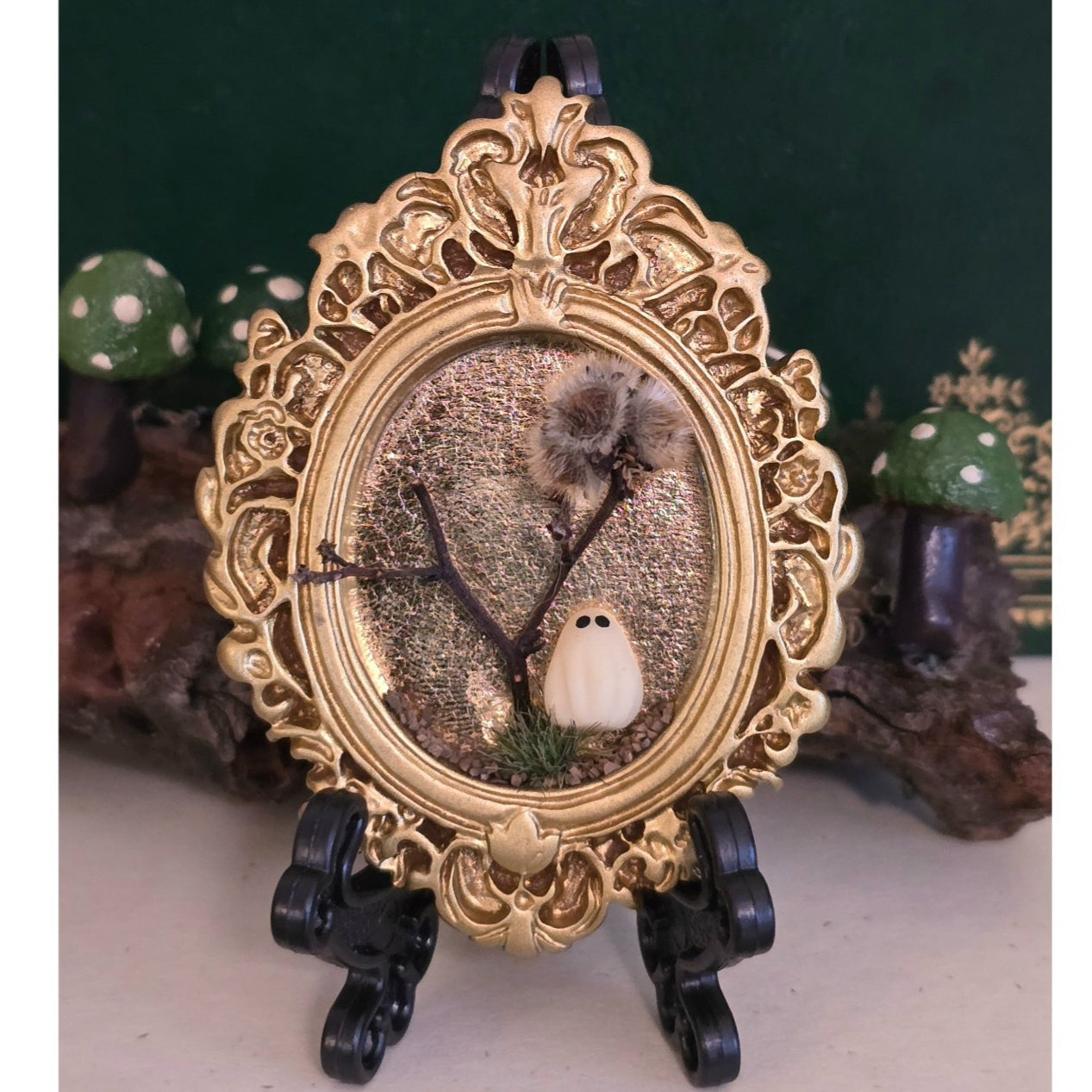 Glow-in-Dark Ghost Magnet | Mini Halloween Frame