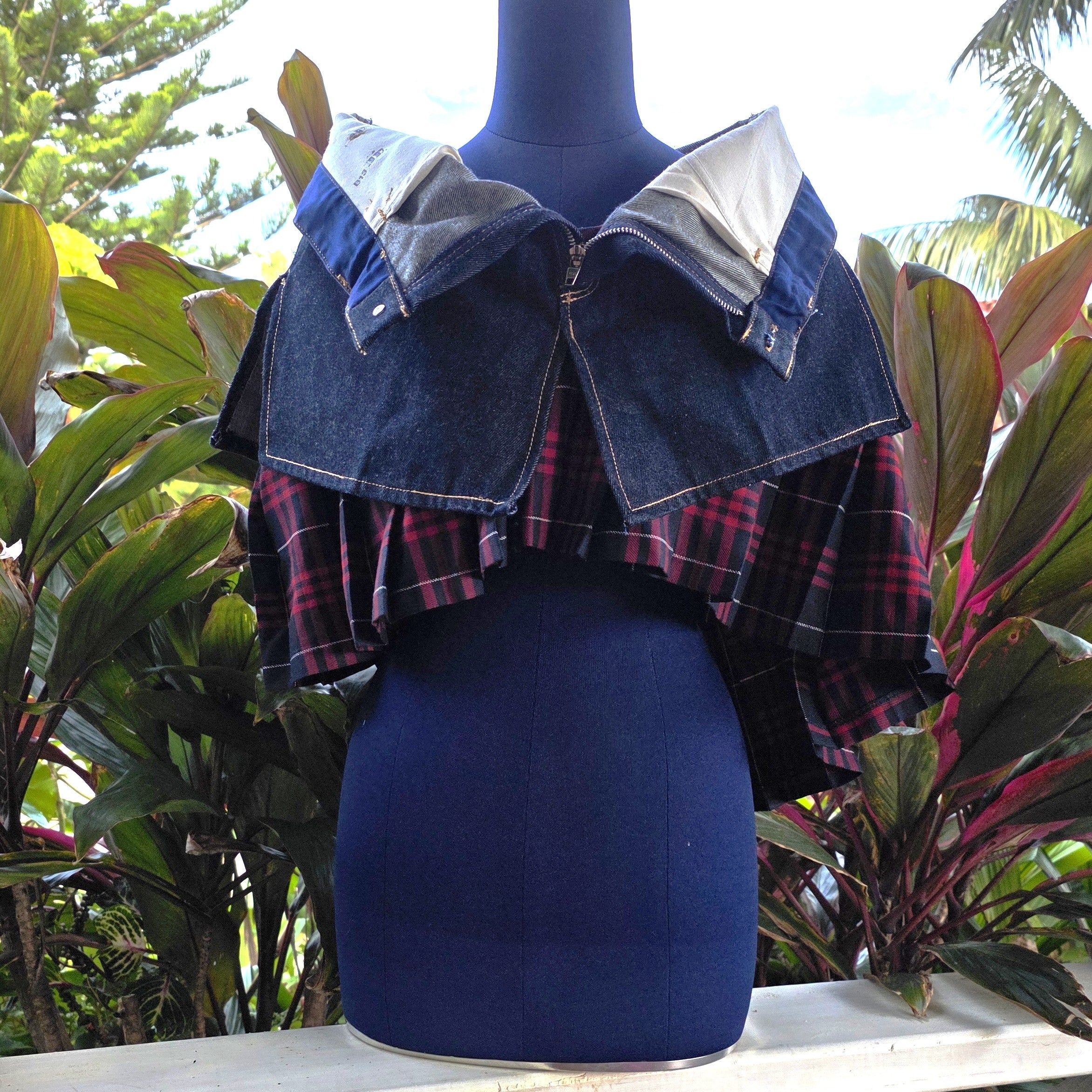Upcycled Denim Stole