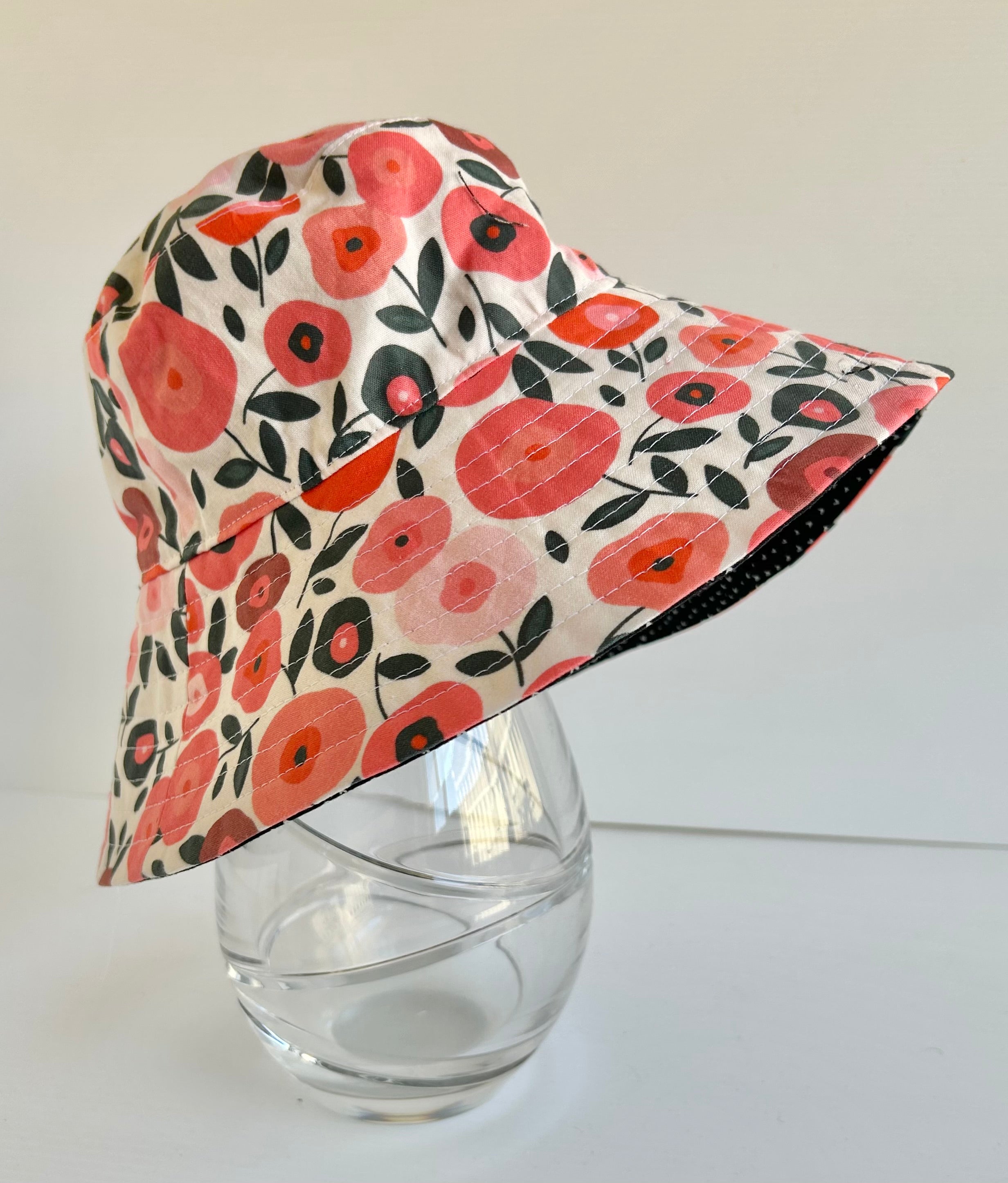 Ready to post- Small size wide brim hats with chin strap- reduced price