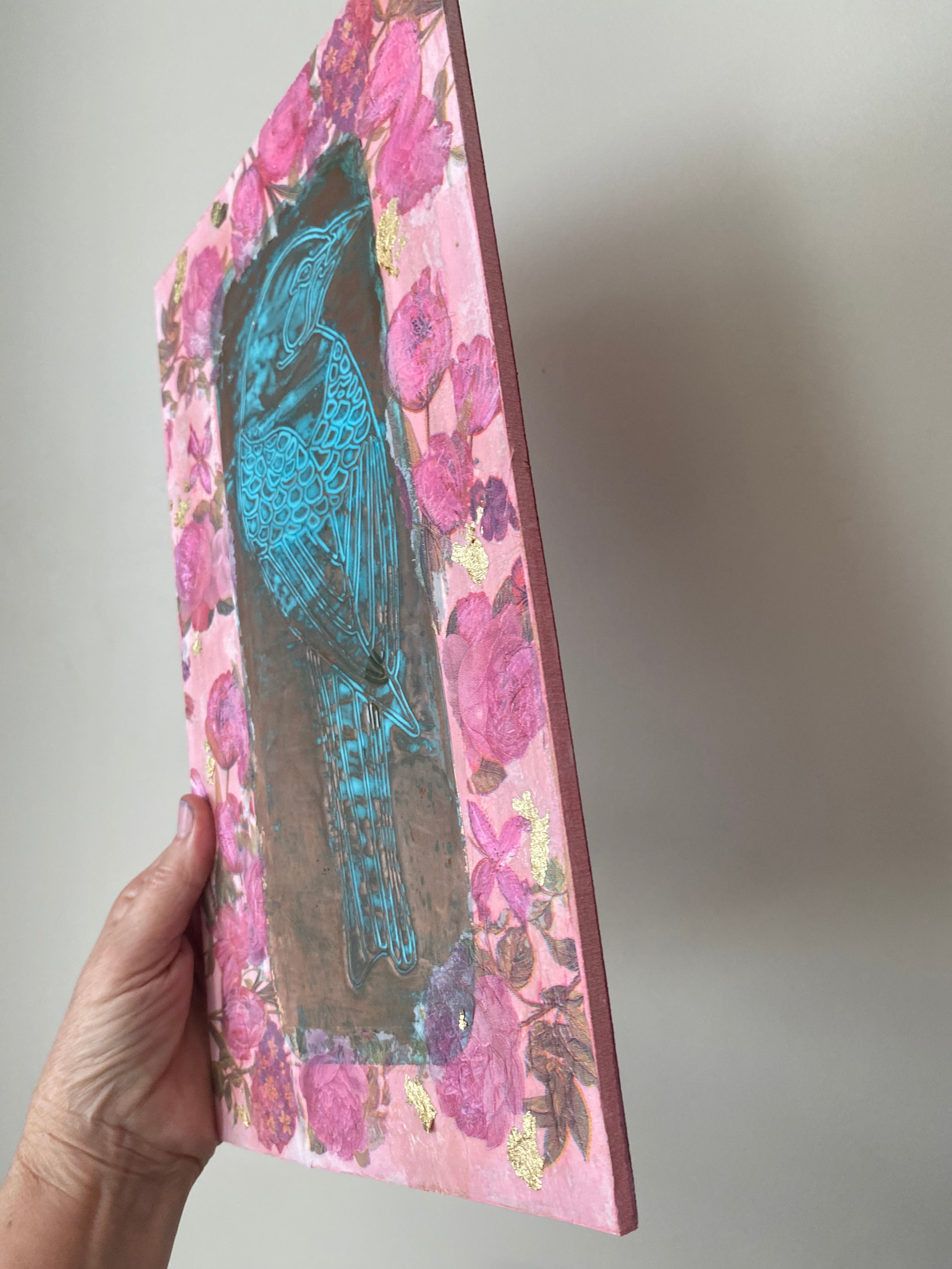 Rustic bird wall art. Secret garden copper art ❤️