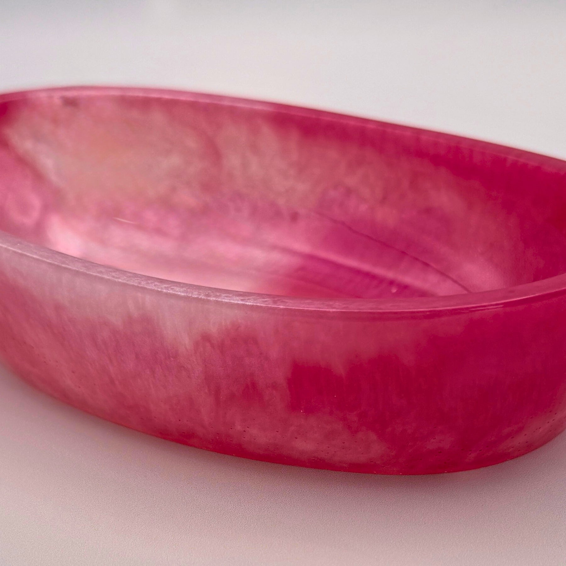 Handmade Oval Resin Bowl - Bold. Sparkly. Unique.