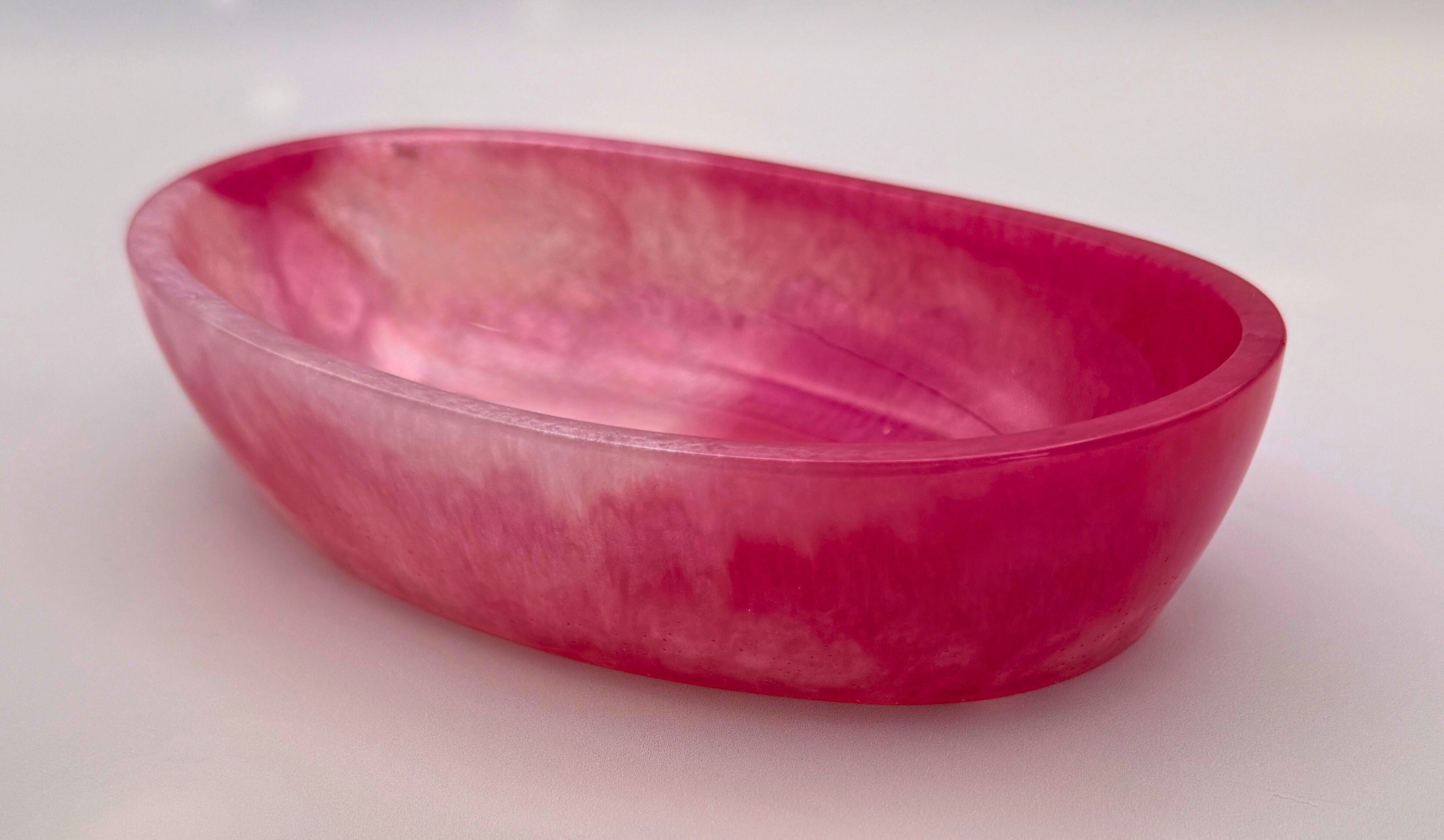 Handmade Oval Resin Bowl - Bold. Sparkly. Unique.