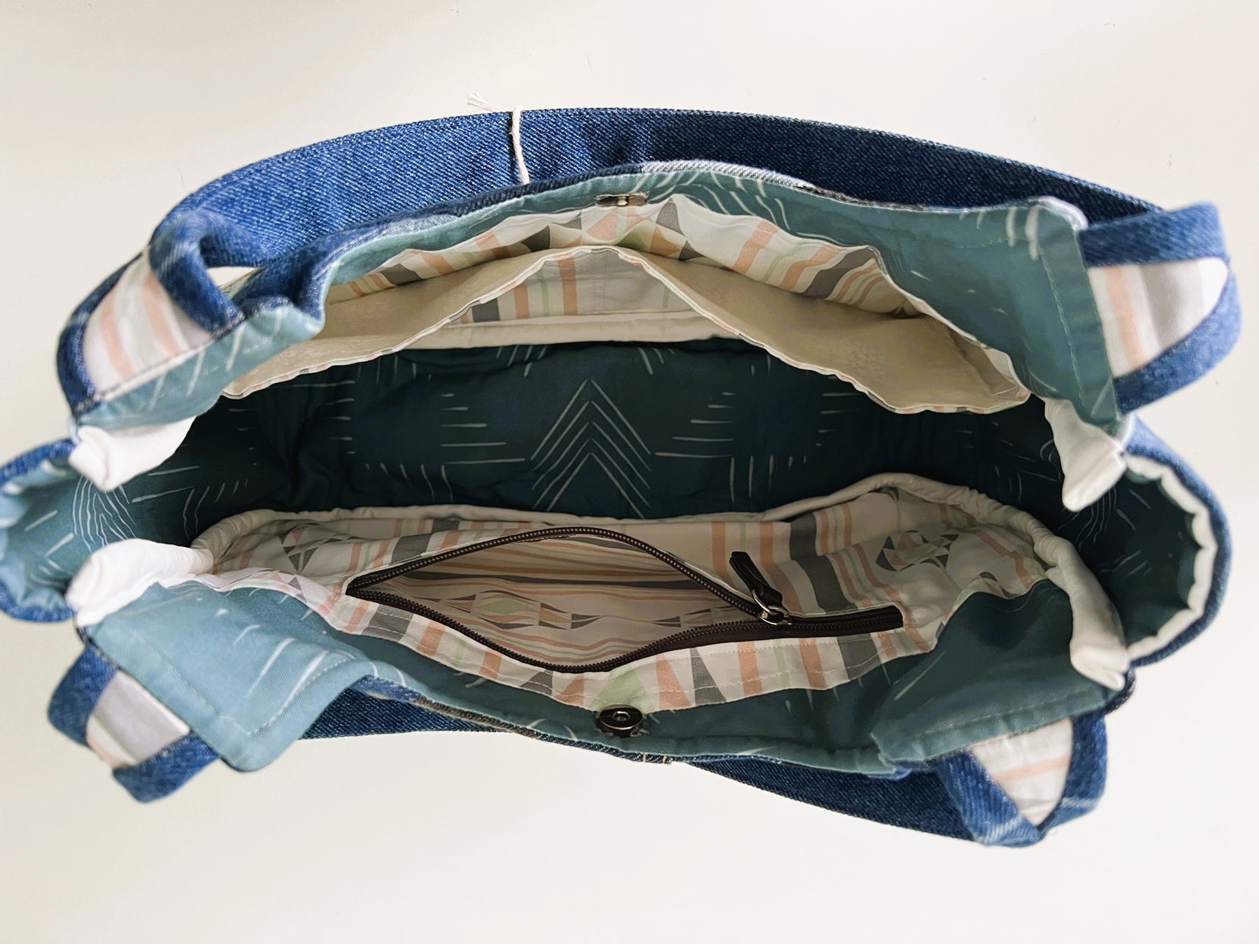 Upcycled Denim Hobo Bag