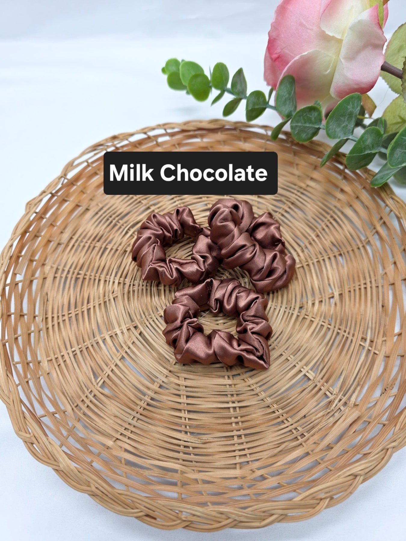 Mini Satin Scrunchies, Ponytail Bands, Handmade Hair ties