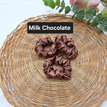 Mini Satin Scrunchies, Ponytail Bands, Handmade Hair ties