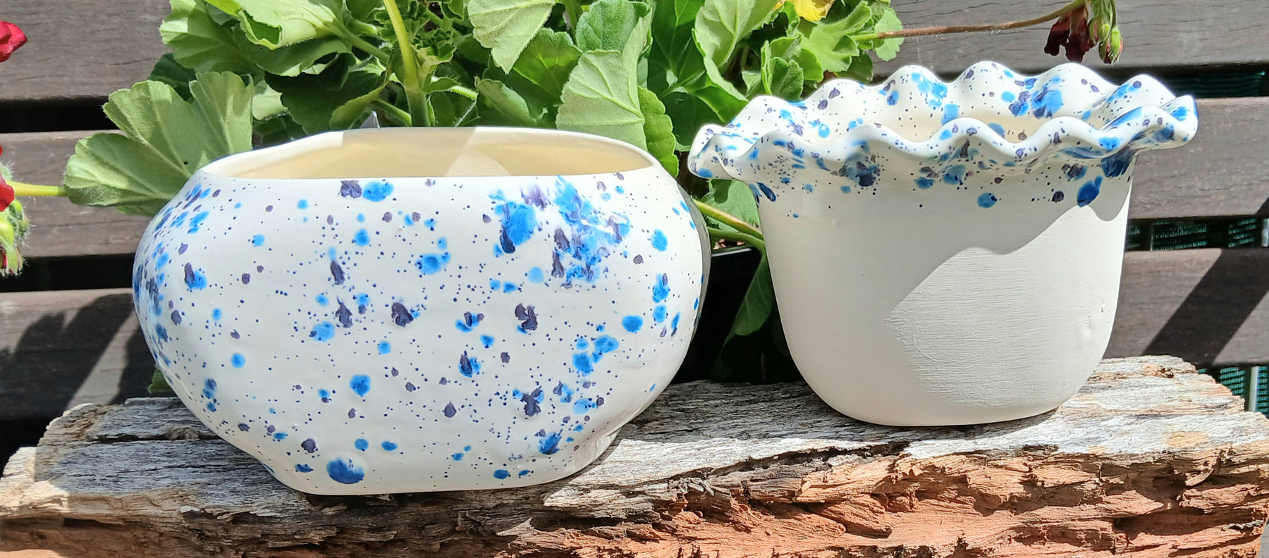 Ceramic African Violet Pot Self watering