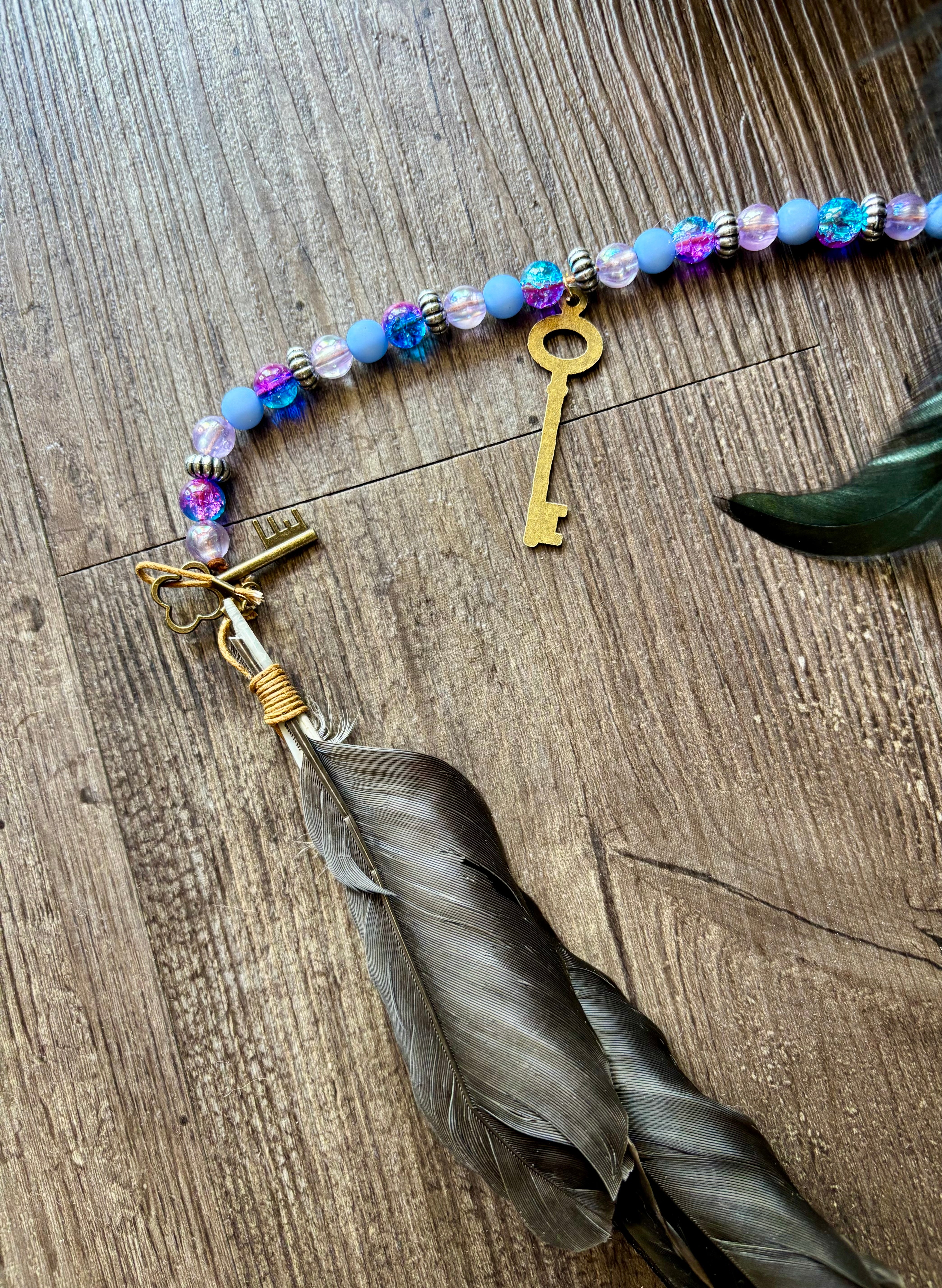 Handmade Kangaroo Hide Rattle – One of a Kind