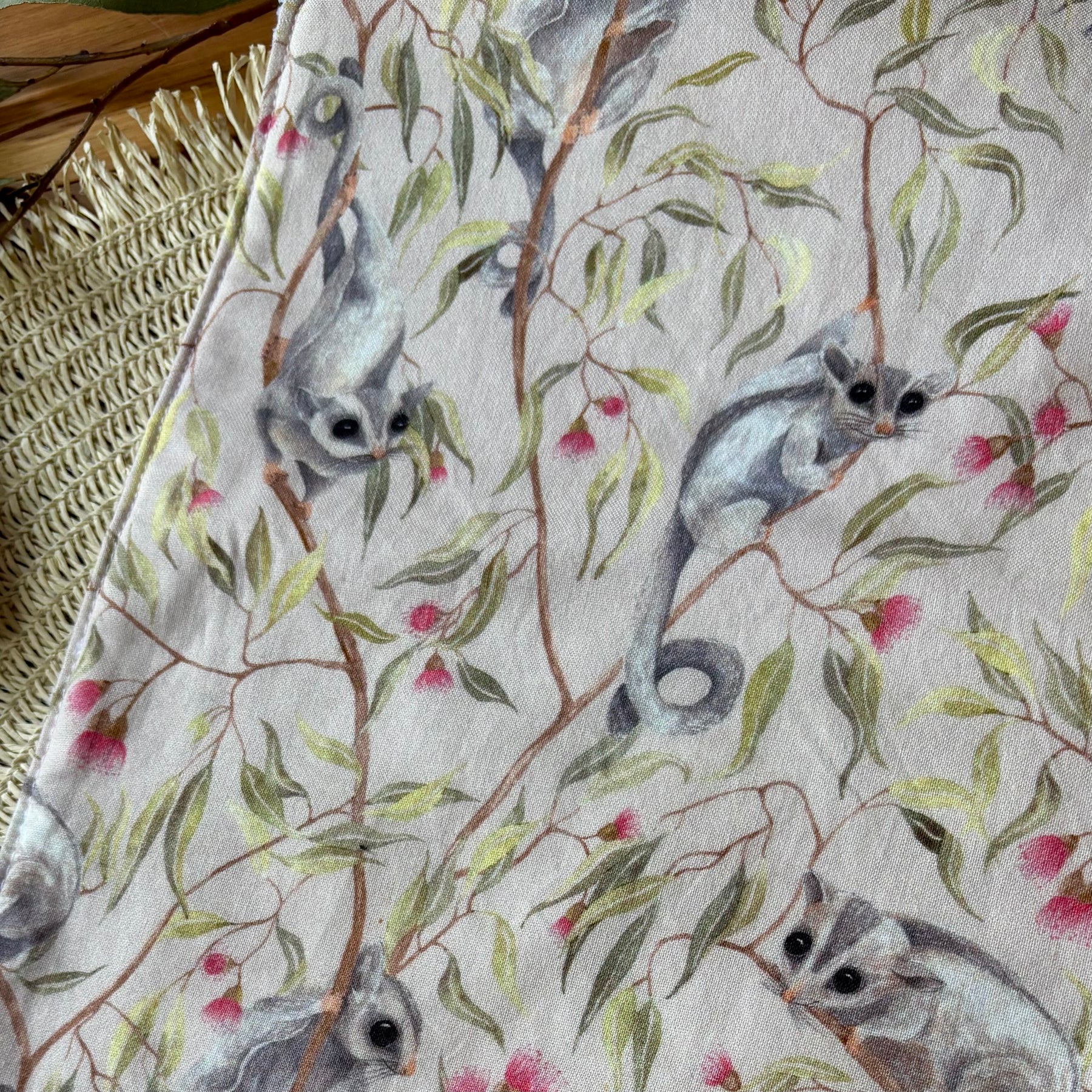 Baby Bib and Burp Cloth Set | Sugar Gliders | Made to Order