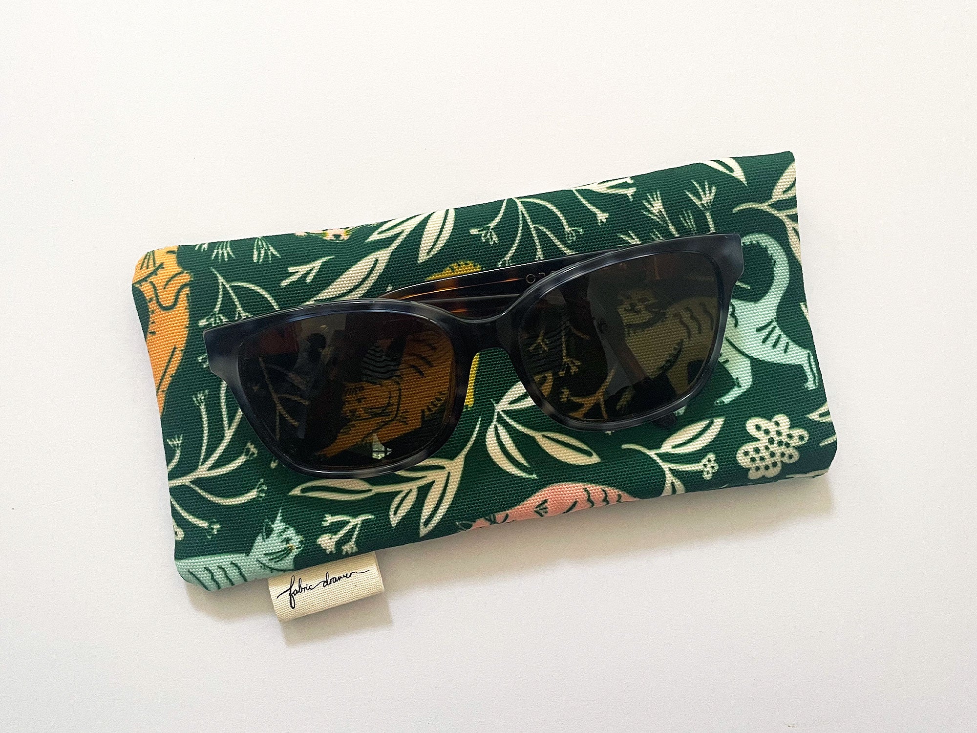 Fabric Glasses, Sunglasses Case, Handmade Pouch - Cats