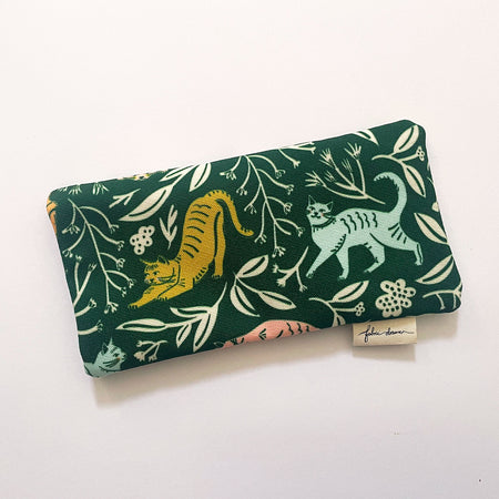 Fabric Glasses, Sunglasses Case, Handmade Pouch - Cats
