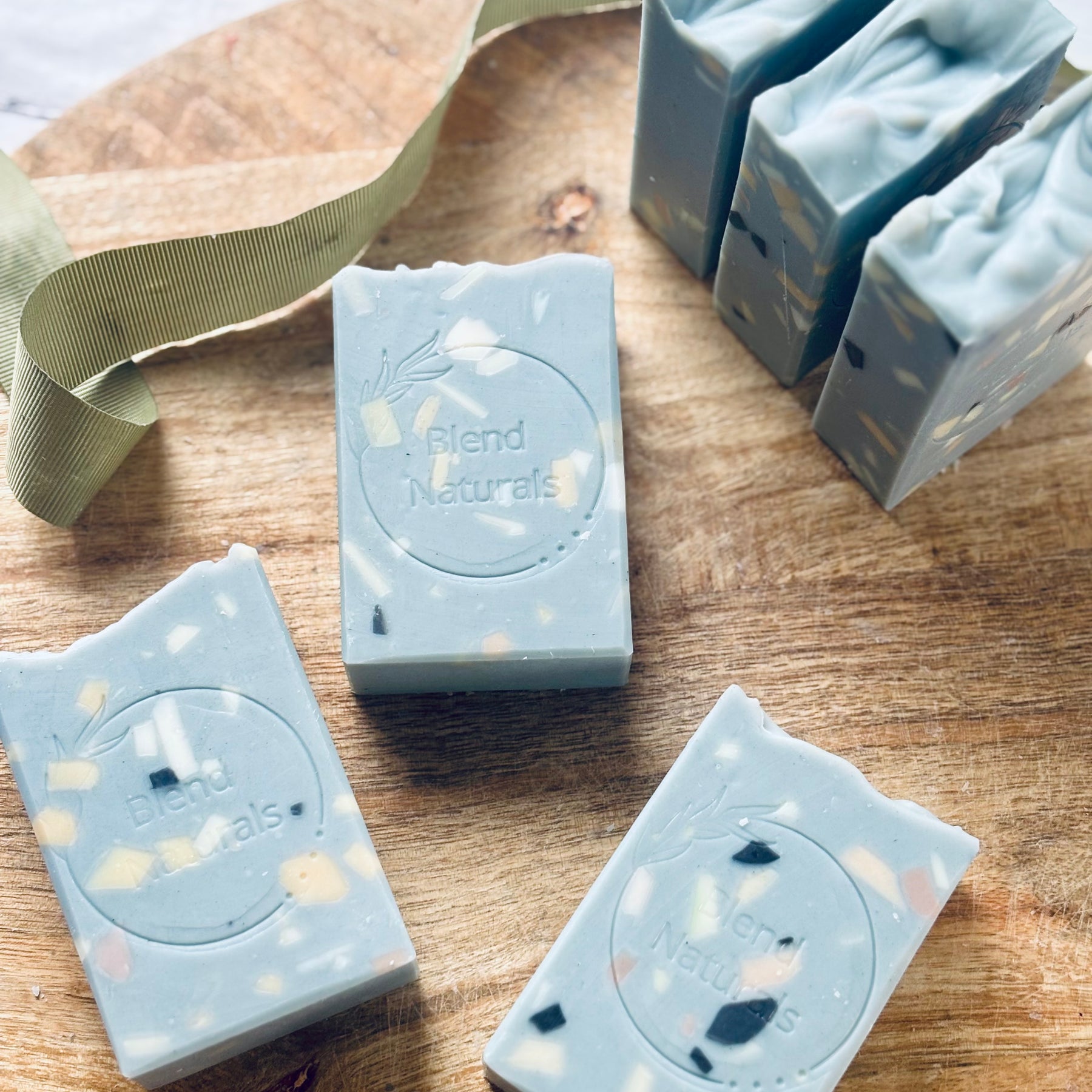 Handcrafted Natural Soap | Terrazzo Blue