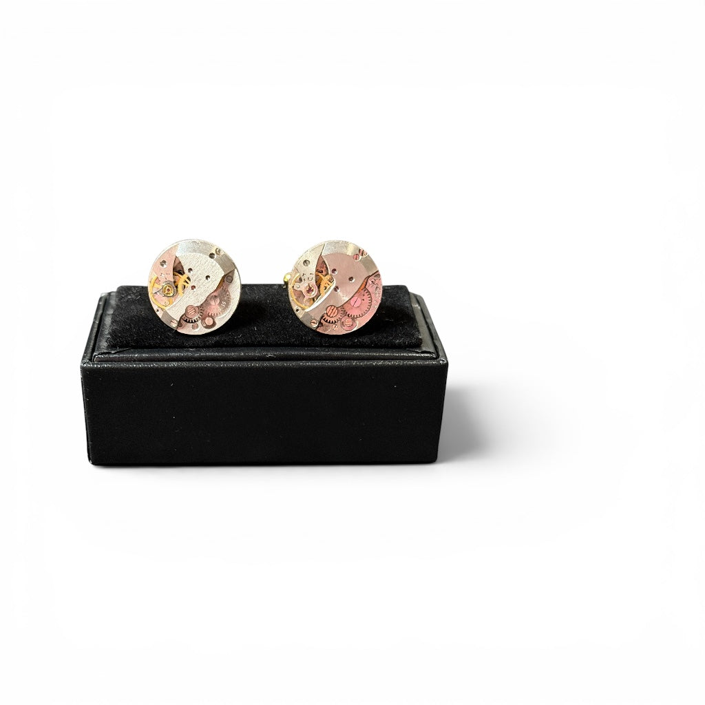 Steampunk watch parts cufflinks