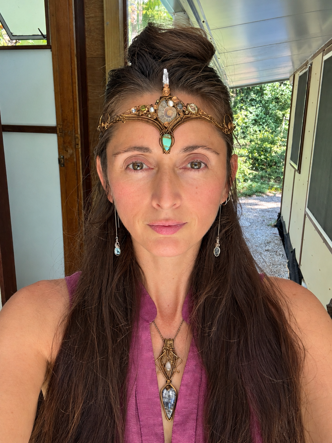 Epic fantasy crown elven crystal tiara