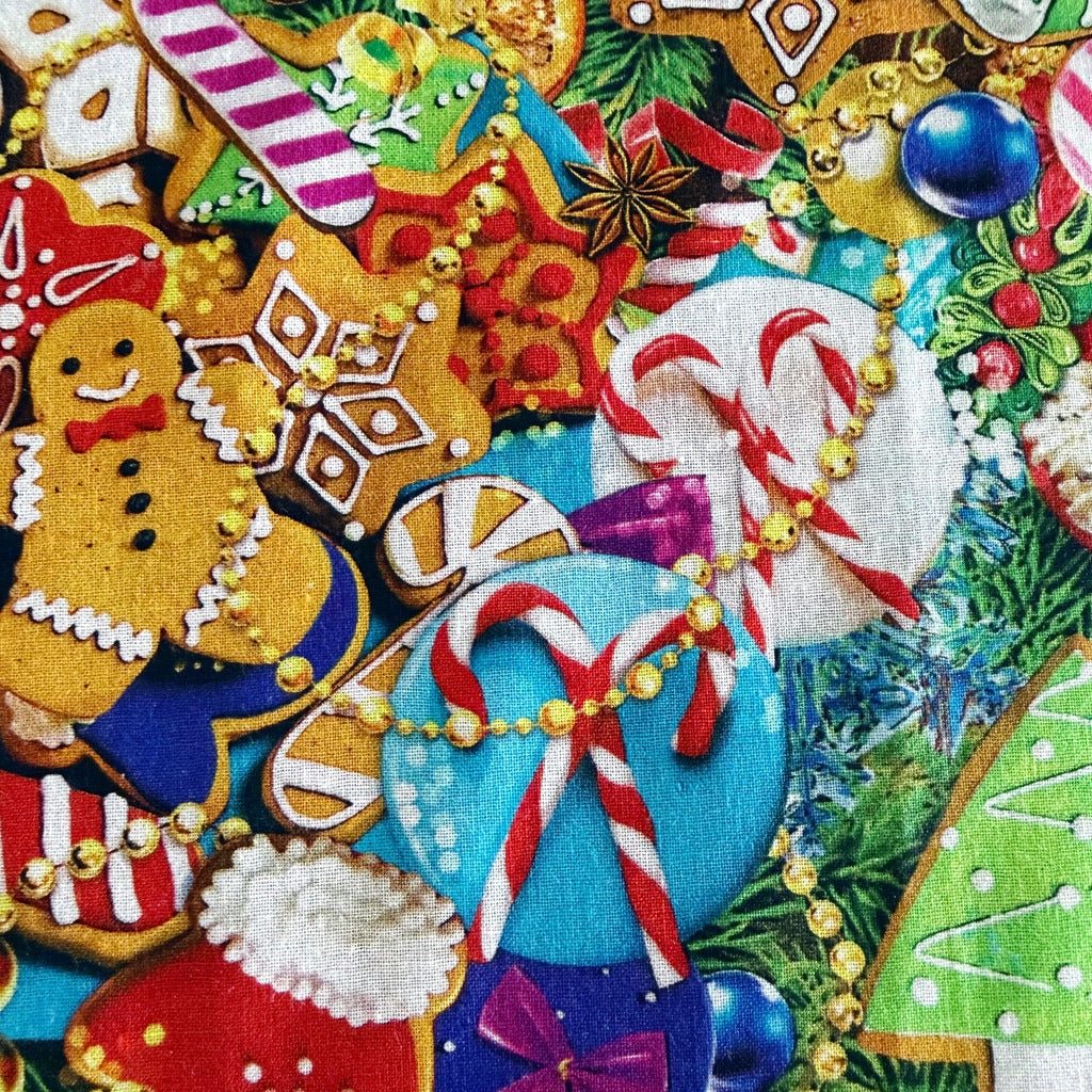 Gingerbread cookies ladies' Christmas tie back apron.