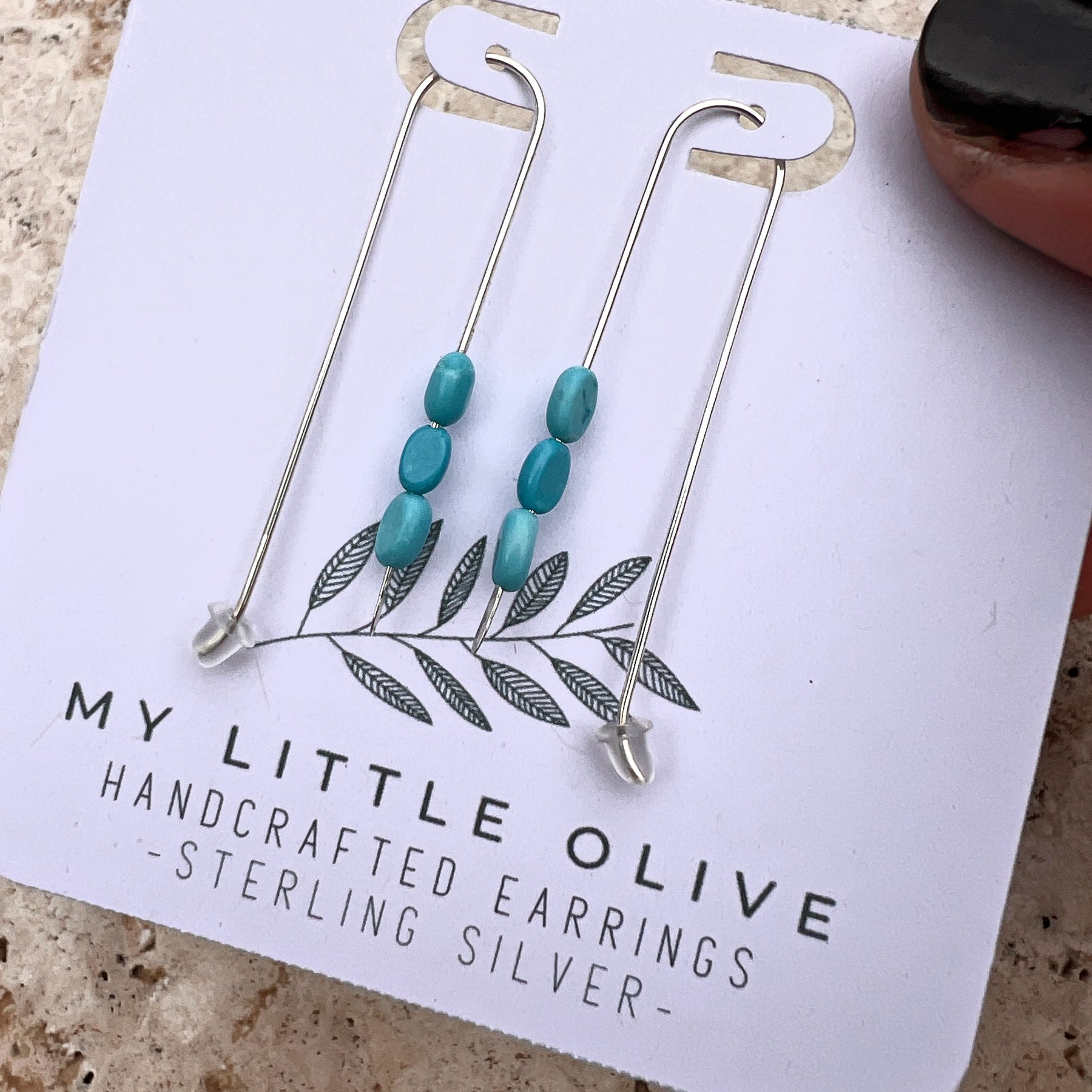 Handmade Boho inspired bead drop earrings in Gold | Rose Gold | Silver