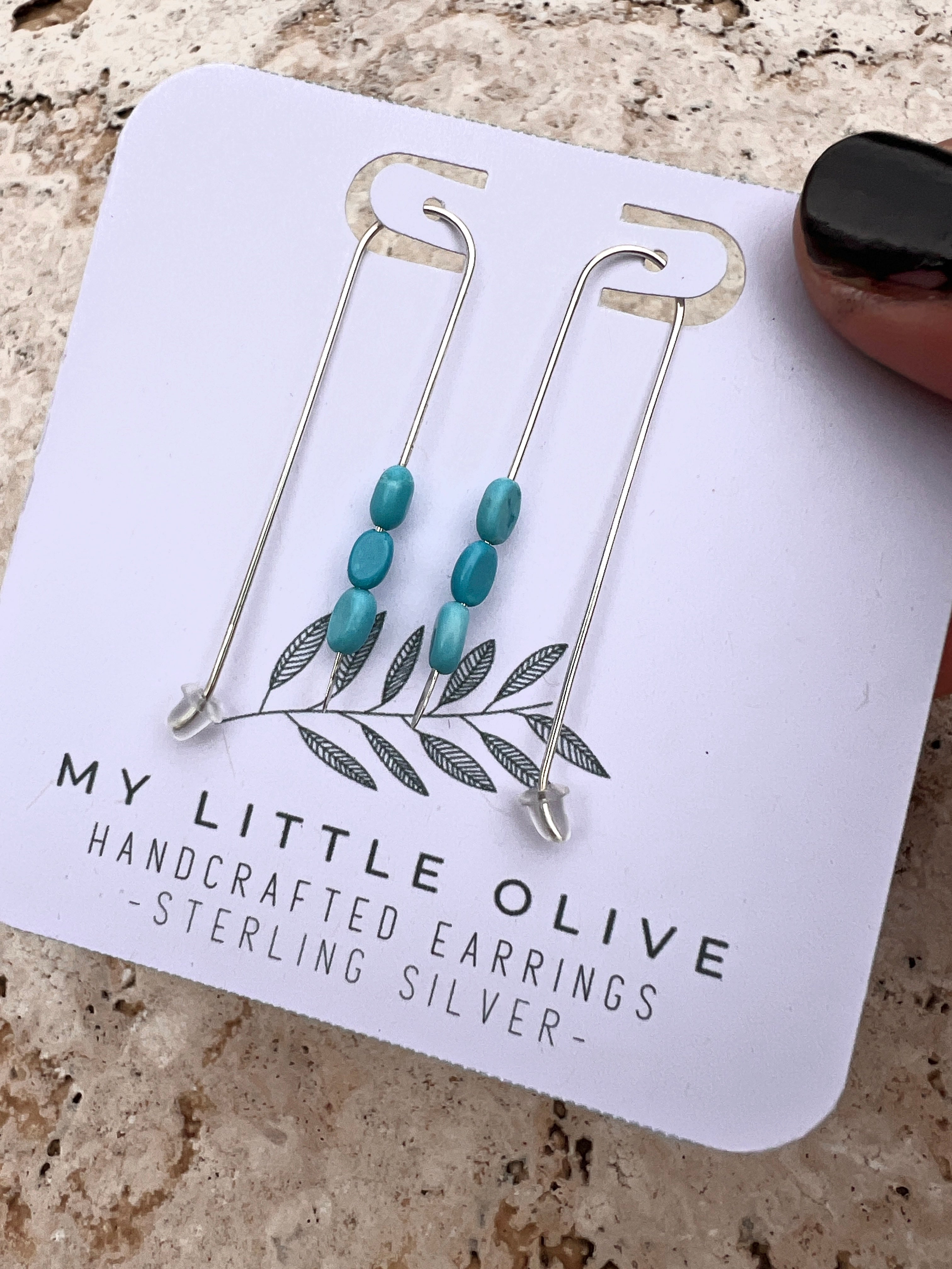 Handmade Boho inspired bead drop earrings in Gold | Rose Gold | Silver