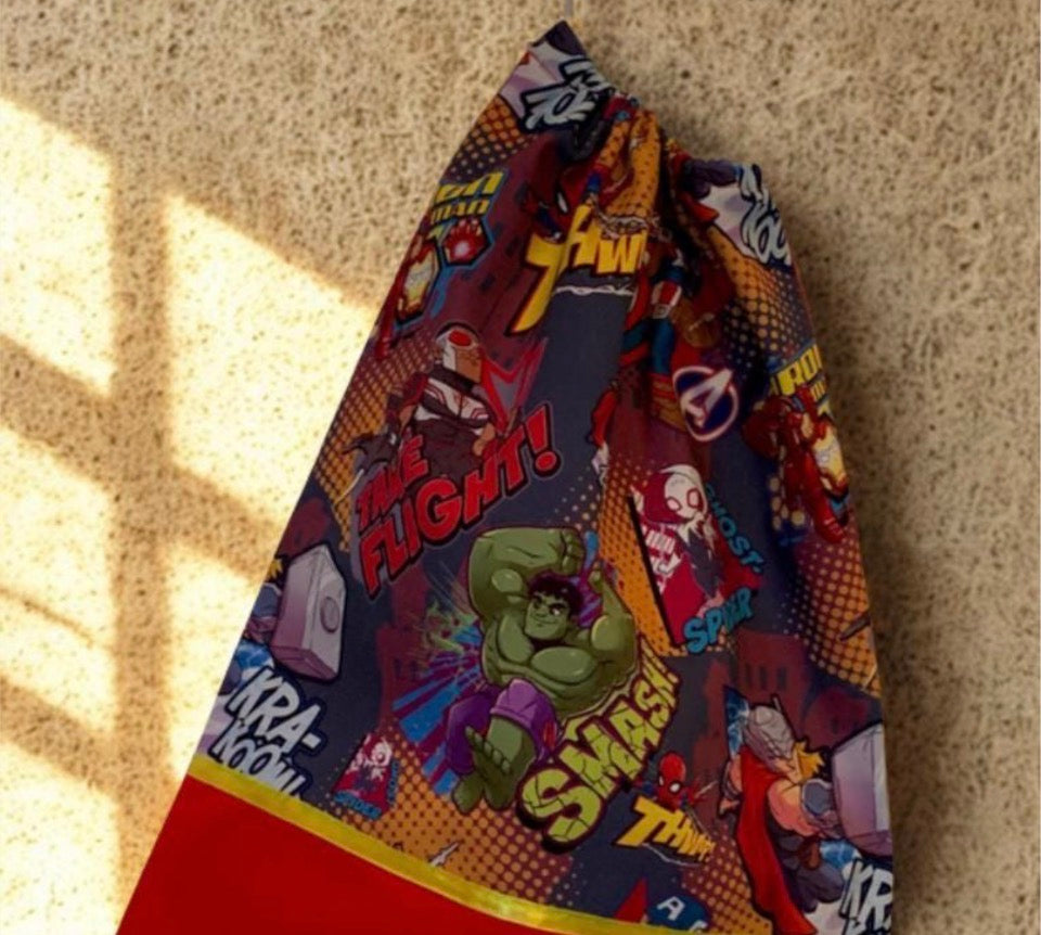 Children's Library Bag , Handmade, Personalised