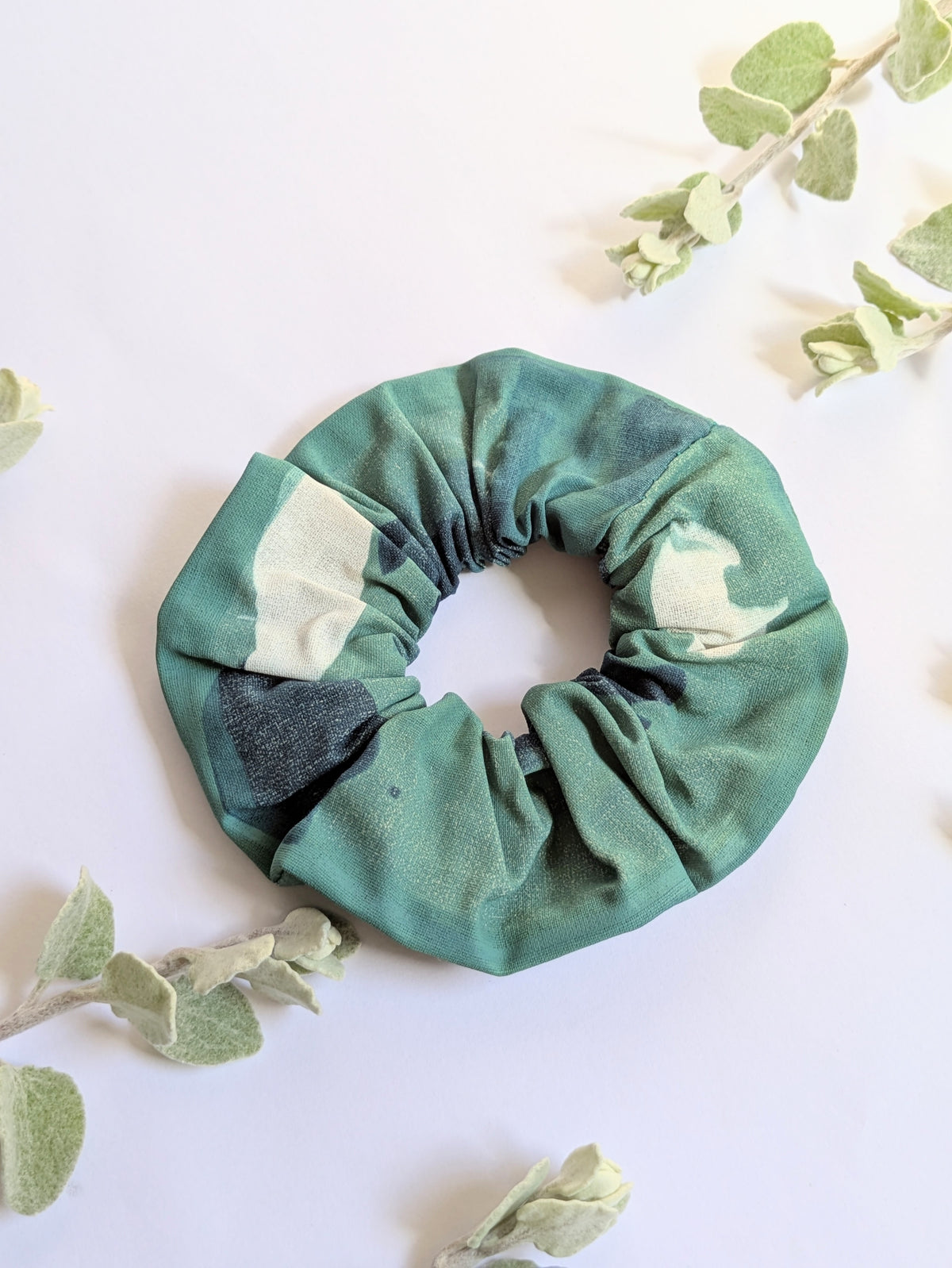 Hand Printed Fabric Scrunchies