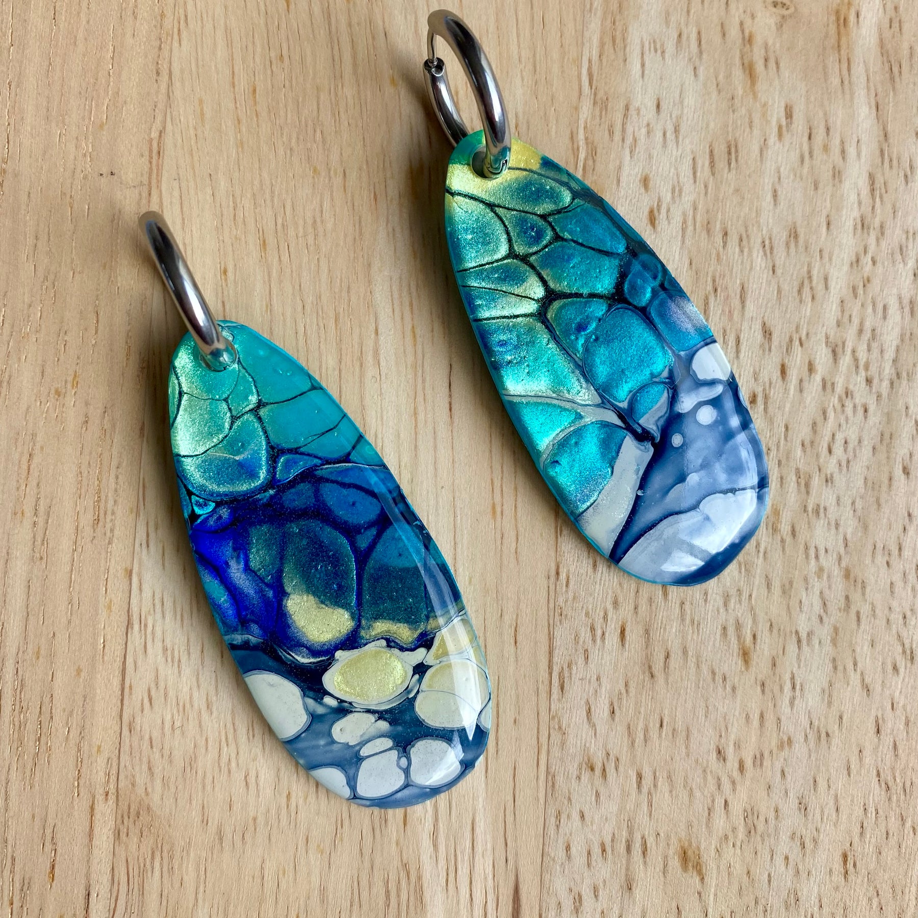 Artisan Turquoise Dangle Earrings