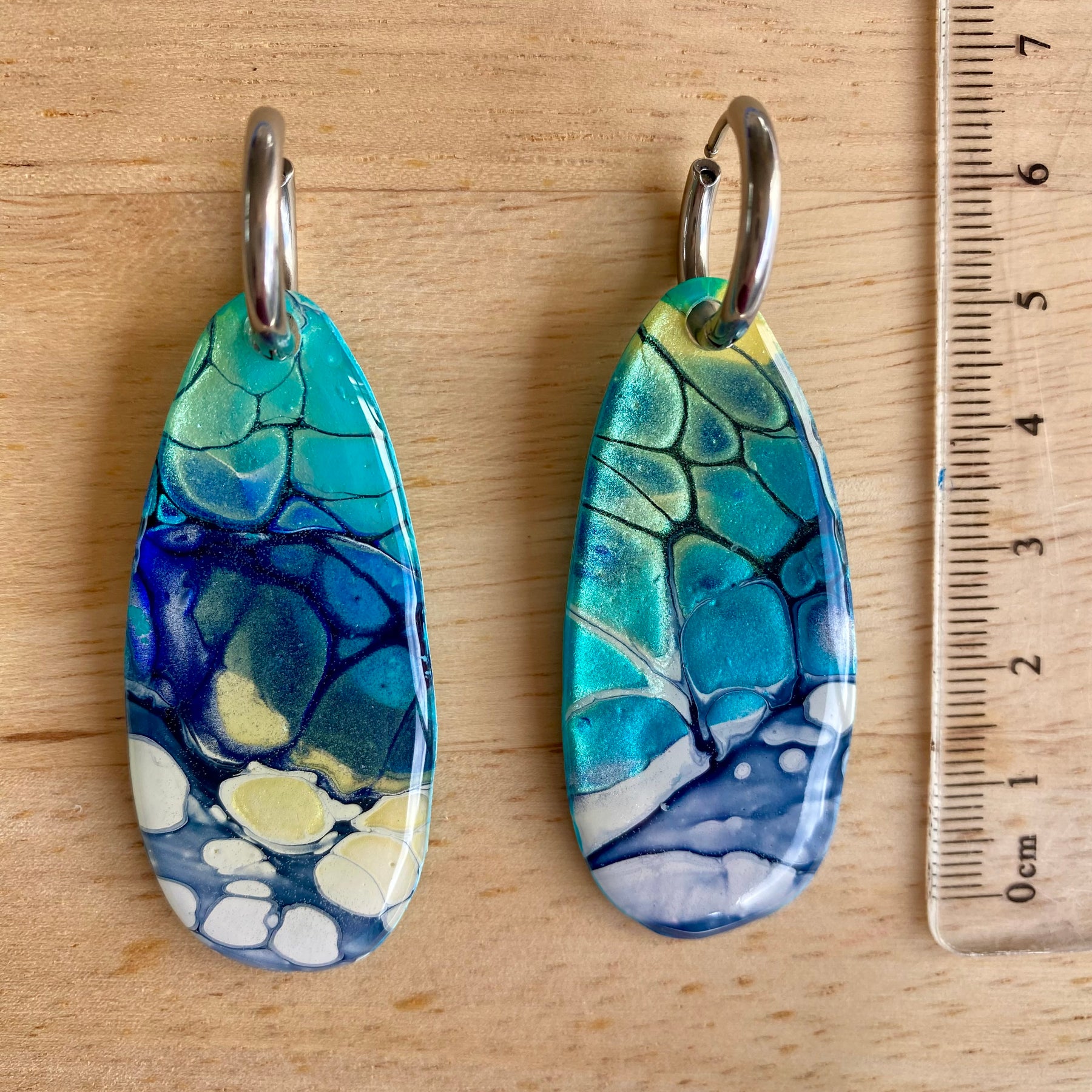 Artisan Turquoise Dangle Earrings