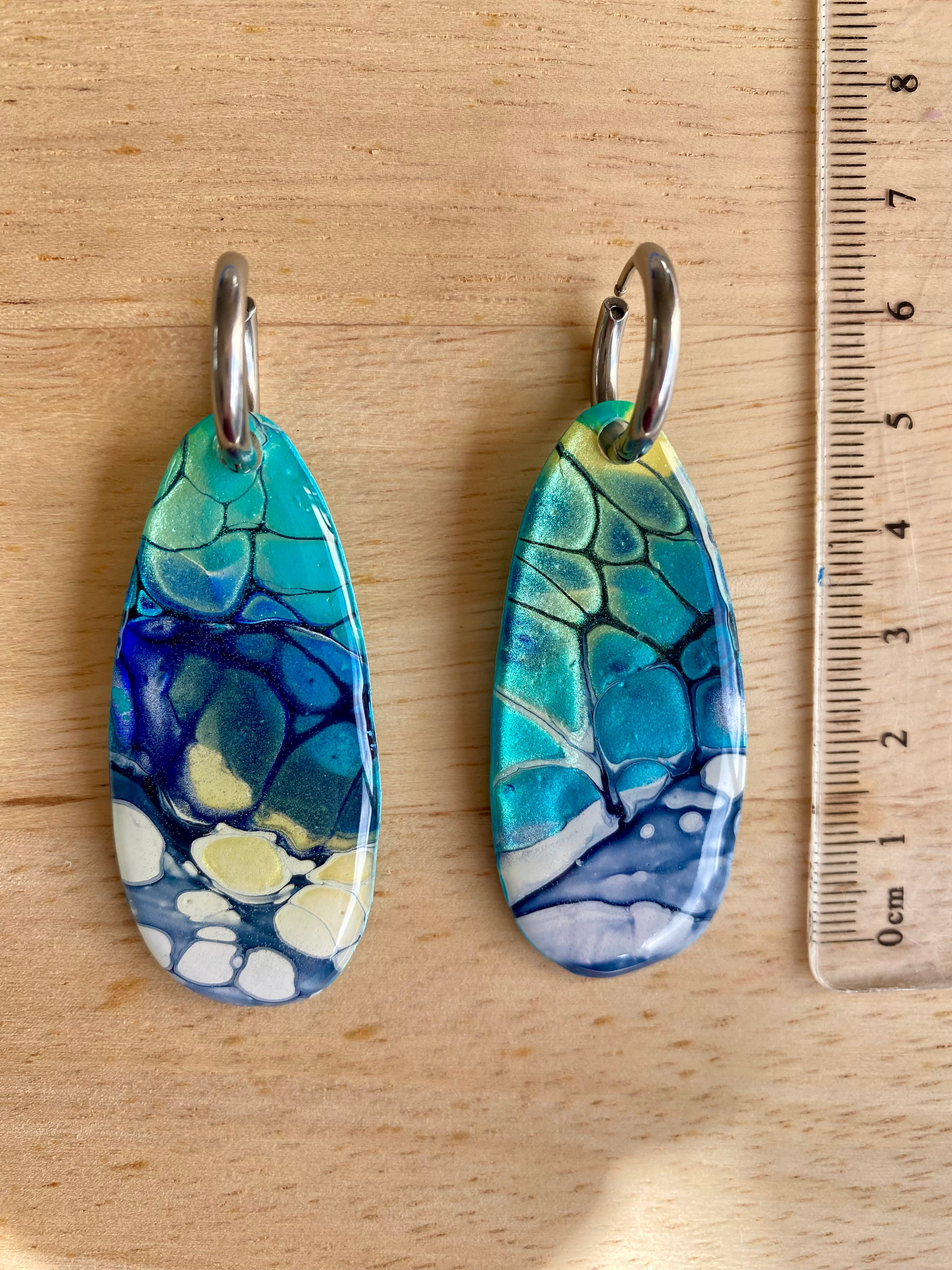 Artisan Turquoise Dangle Earrings