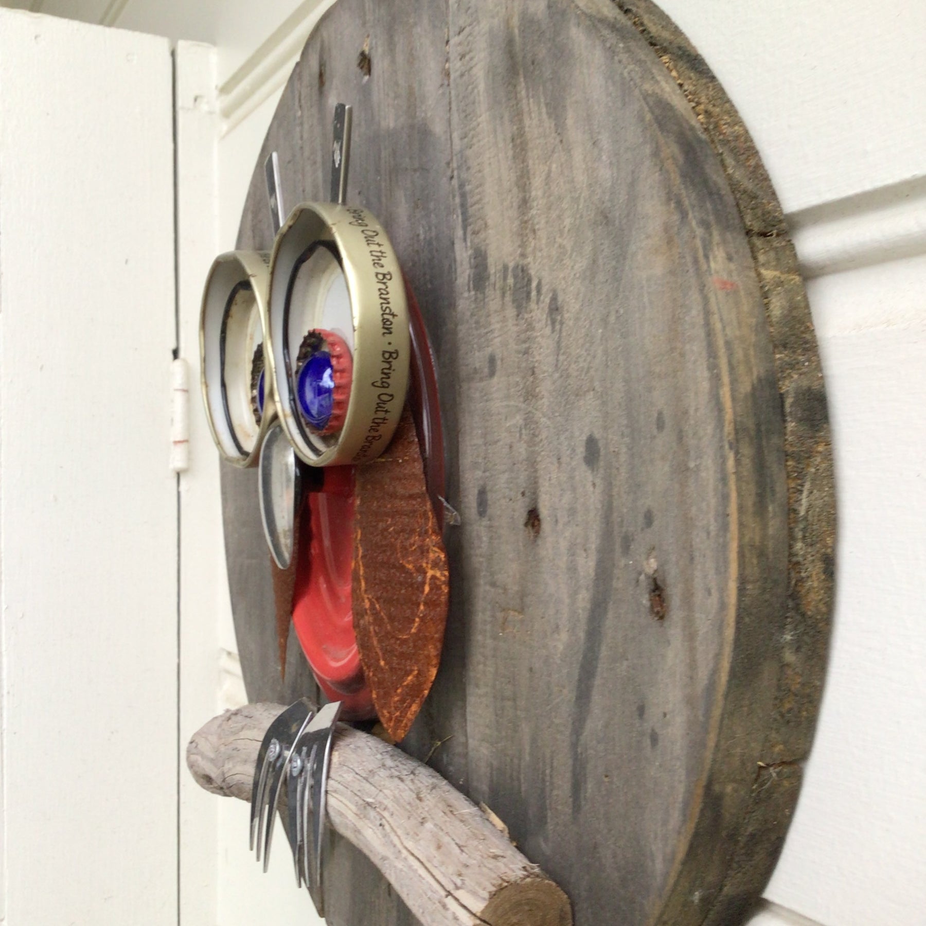 Little Hotpot Upcycled Owl 3D Wall Art