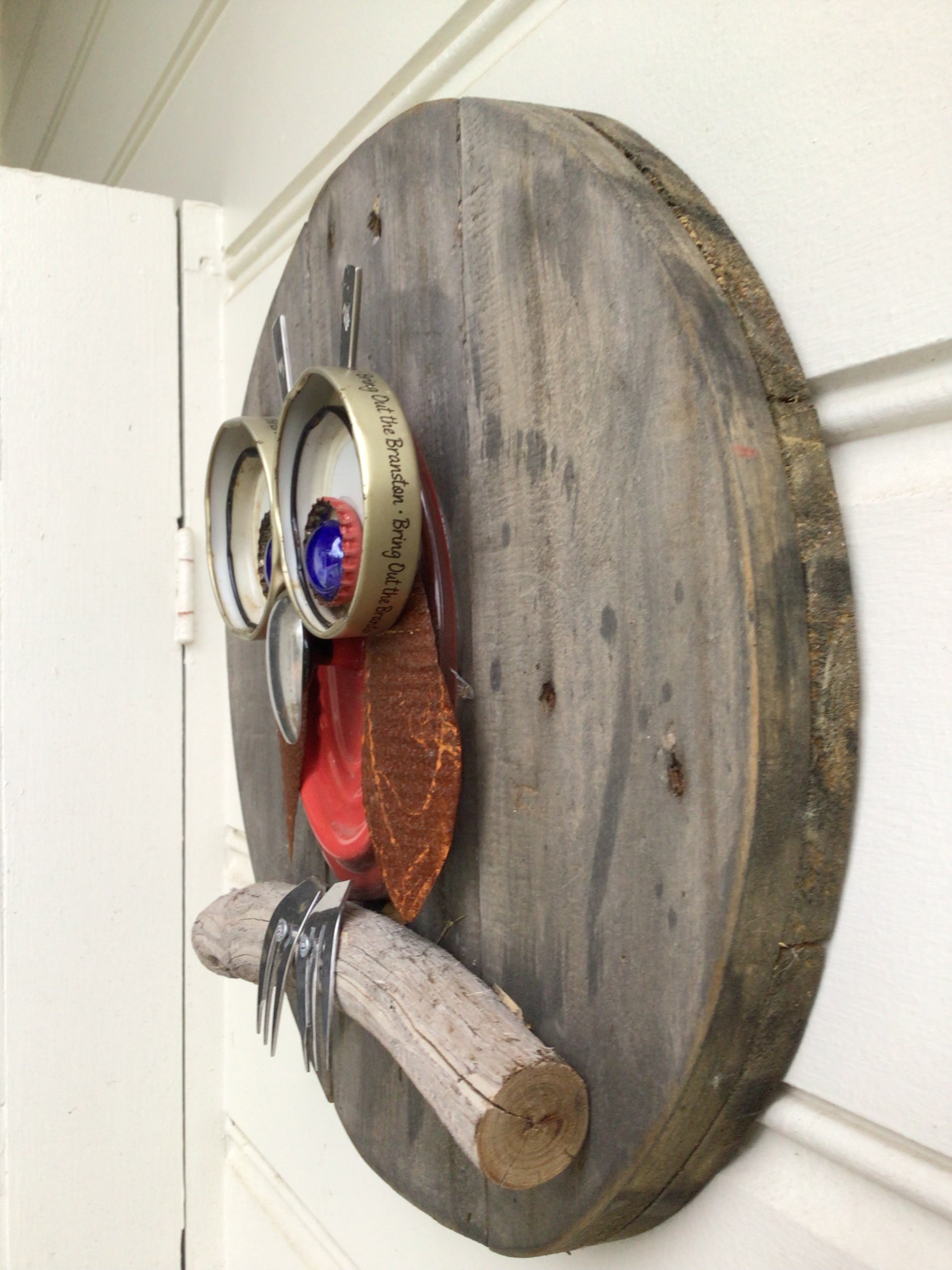 Little Hotpot Upcycled Owl 3D Wall Art