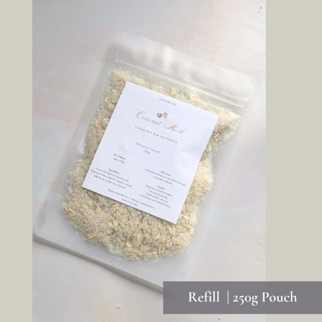 Coconut Hush Bath Soak | Coconut Milk, Oatmeal & Mineral Bath Salts