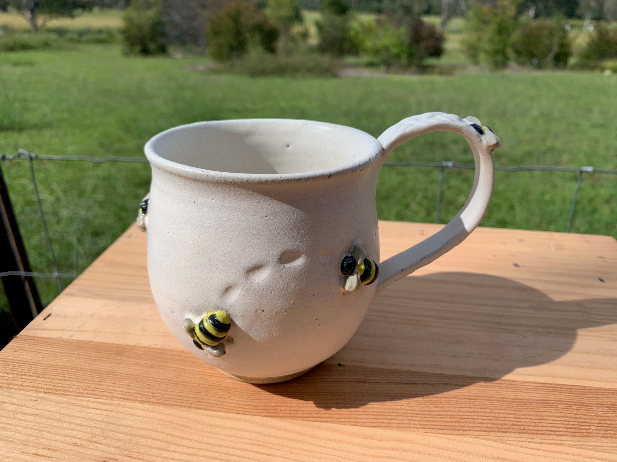 Worker Bee - Handmade (and painted) Ceramic Mug