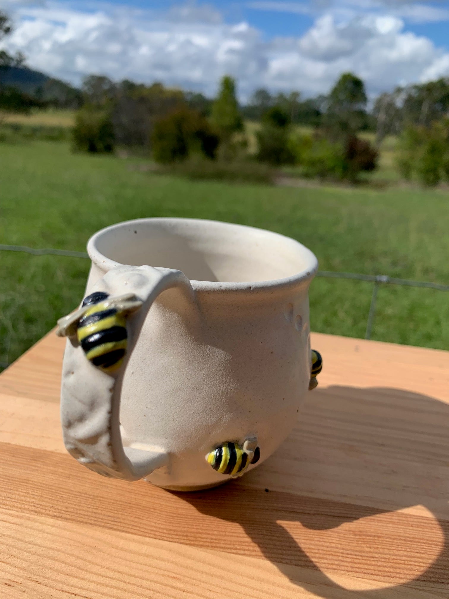 Worker Bee - Handmade (and painted) Ceramic Mug