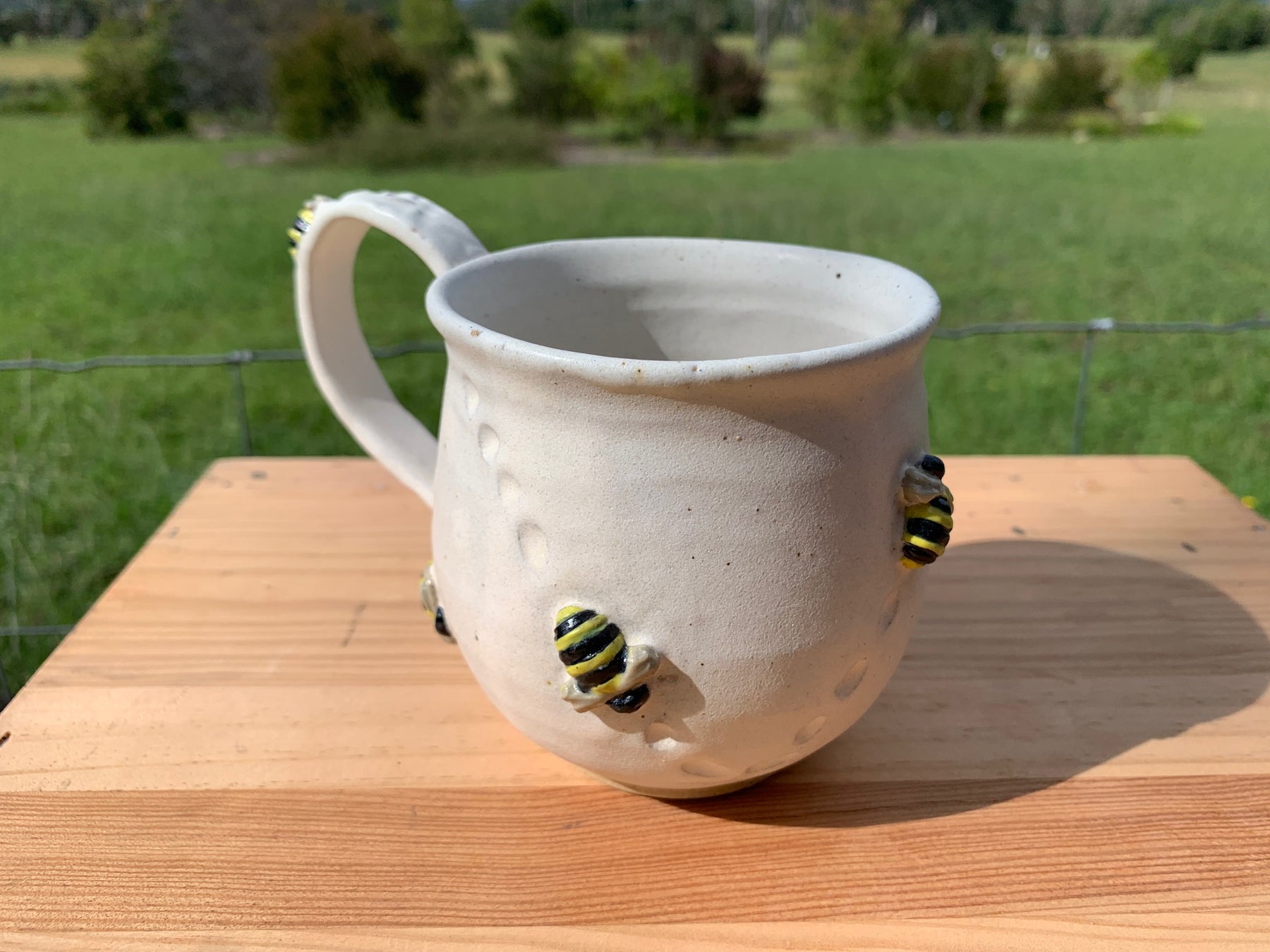 Worker Bee - Handmade (and painted) Ceramic Mug