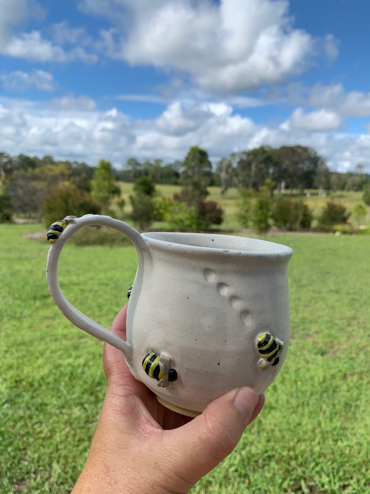 Worker Bee - Handmade (and painted) Ceramic Mug
