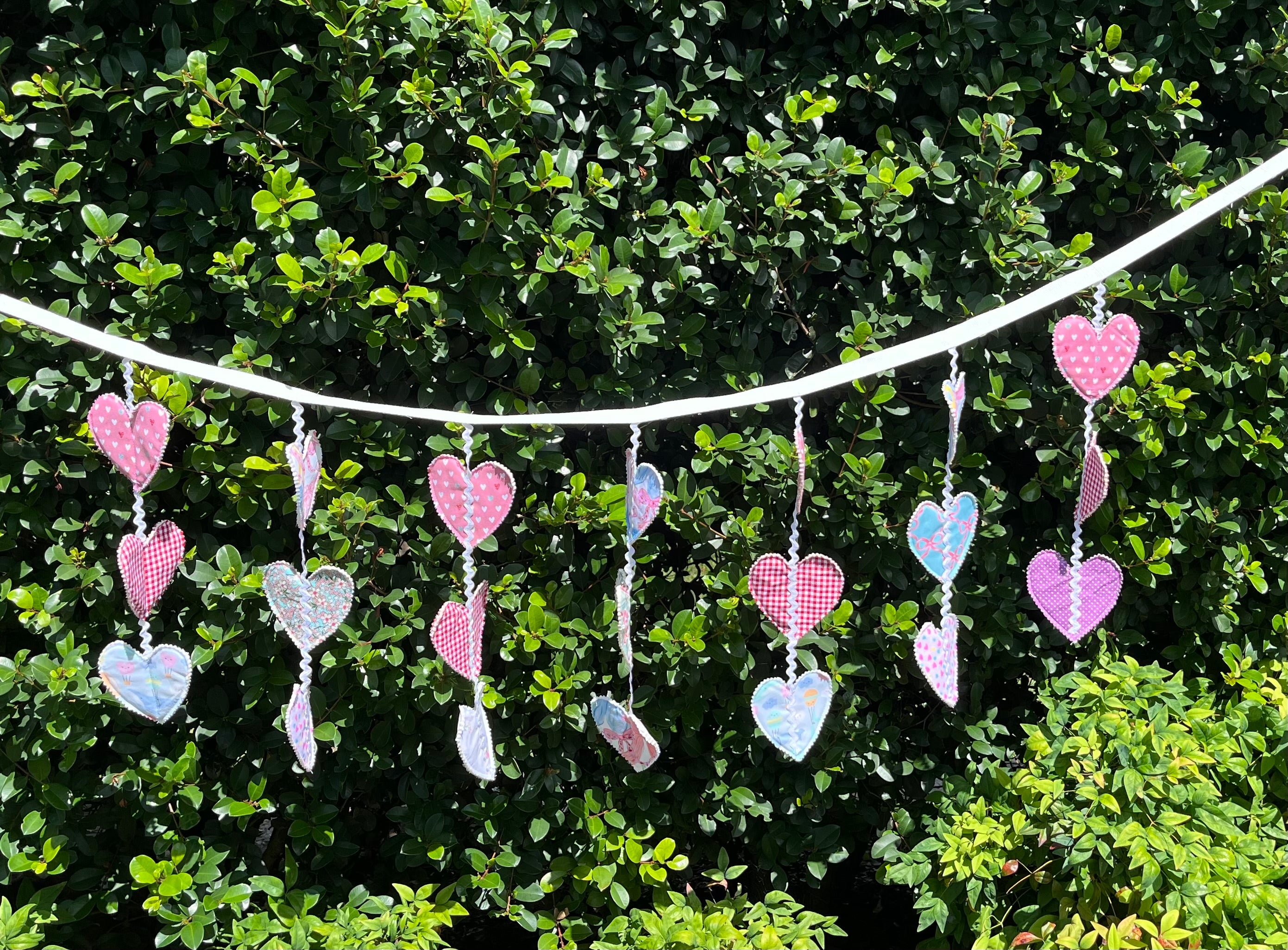 Heart shaped bunting | valentine bunting | keepsake