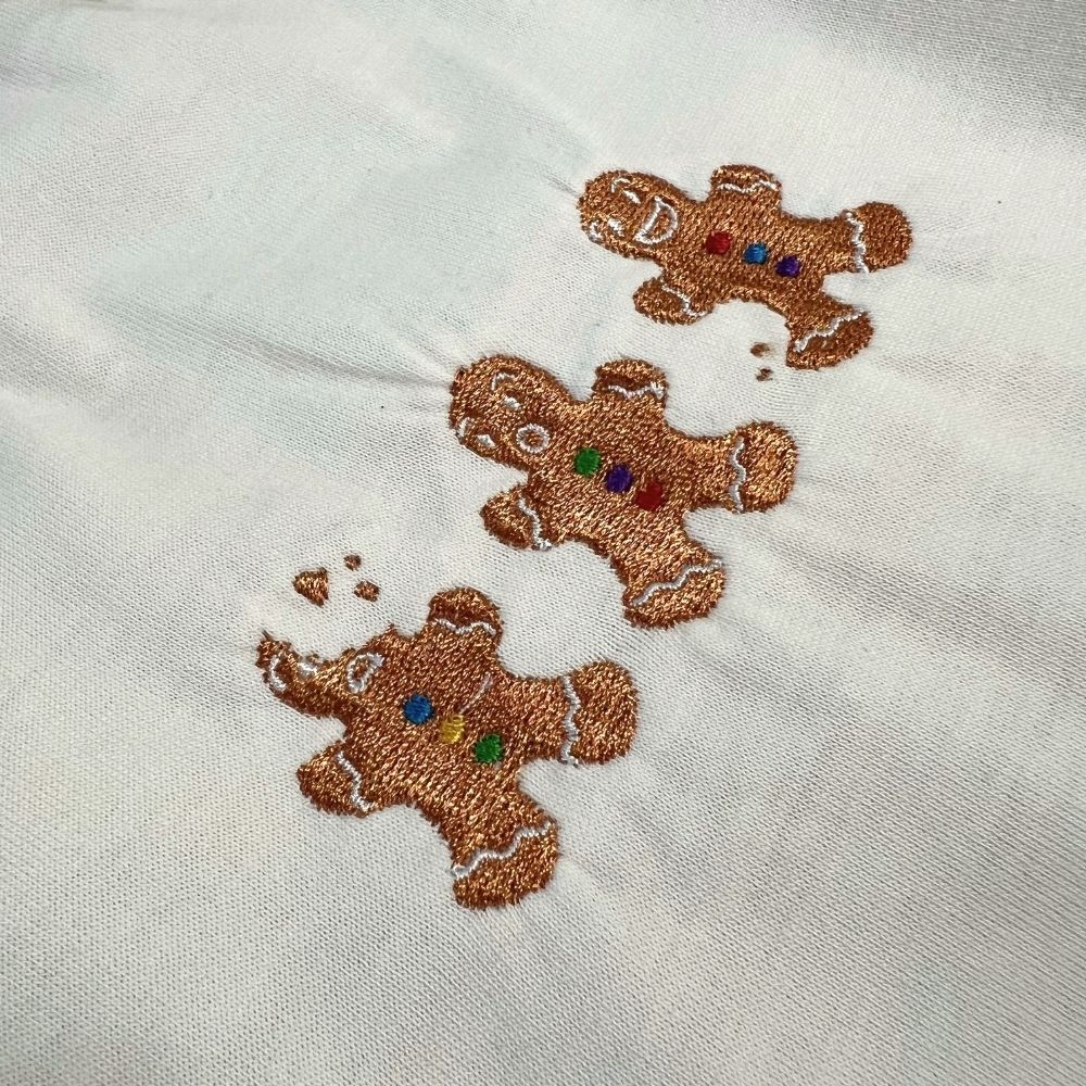 Gingerbread Men Tee | Sizes 00 | Handmade Baby Tees by Dumbleton Duds | FREE Postage $50+