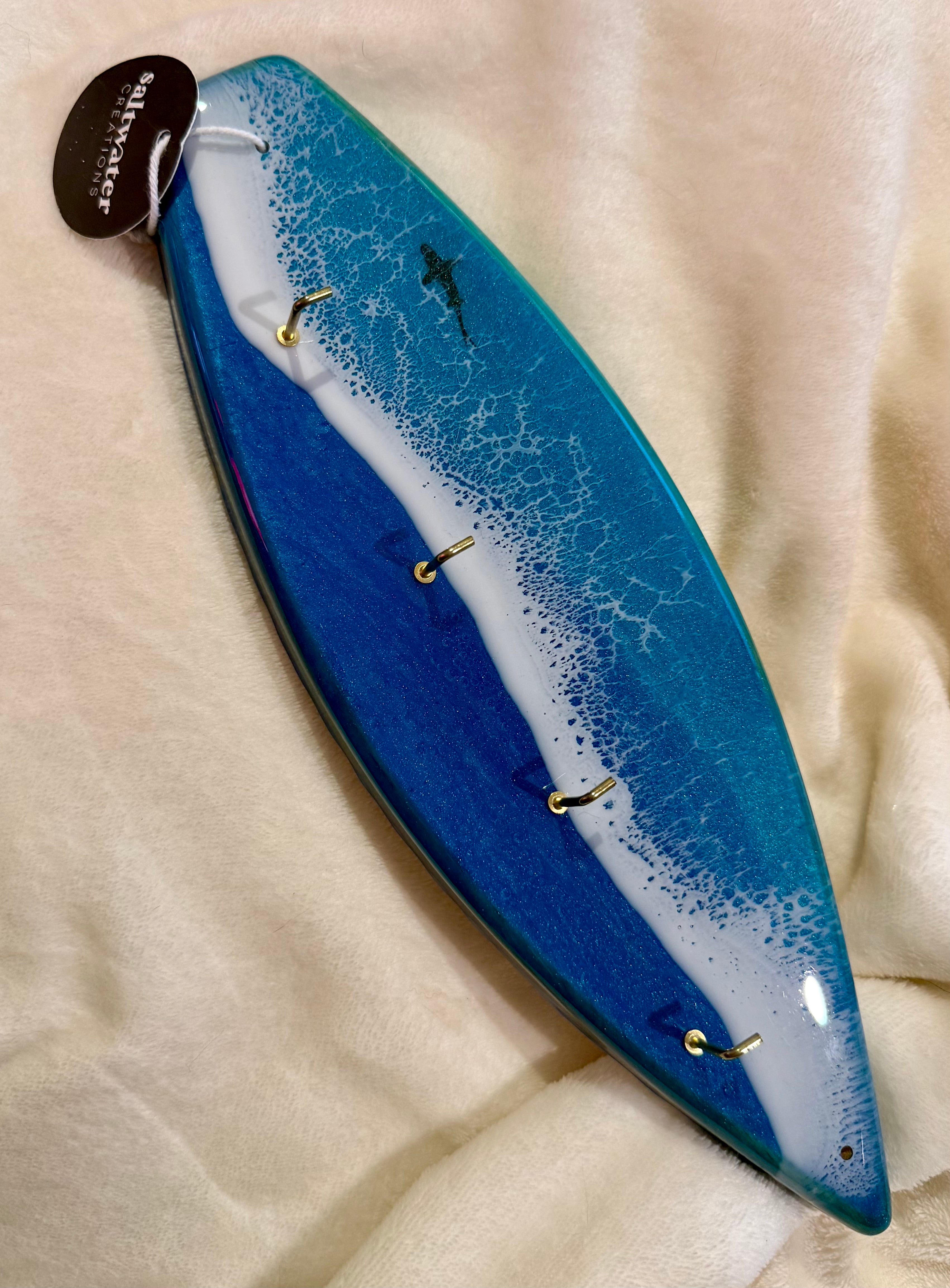 Surfboard Wall Key Holder